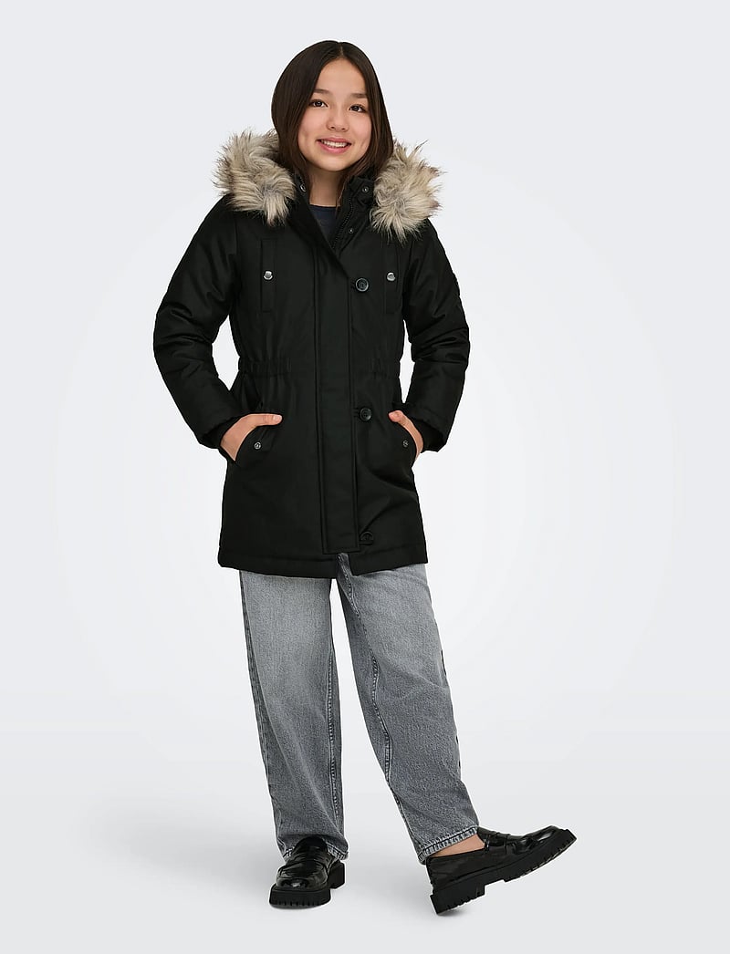 Kids Only - KOGIRIS LIFE FUR PARKA OTW NOOS - parkas - black - 5