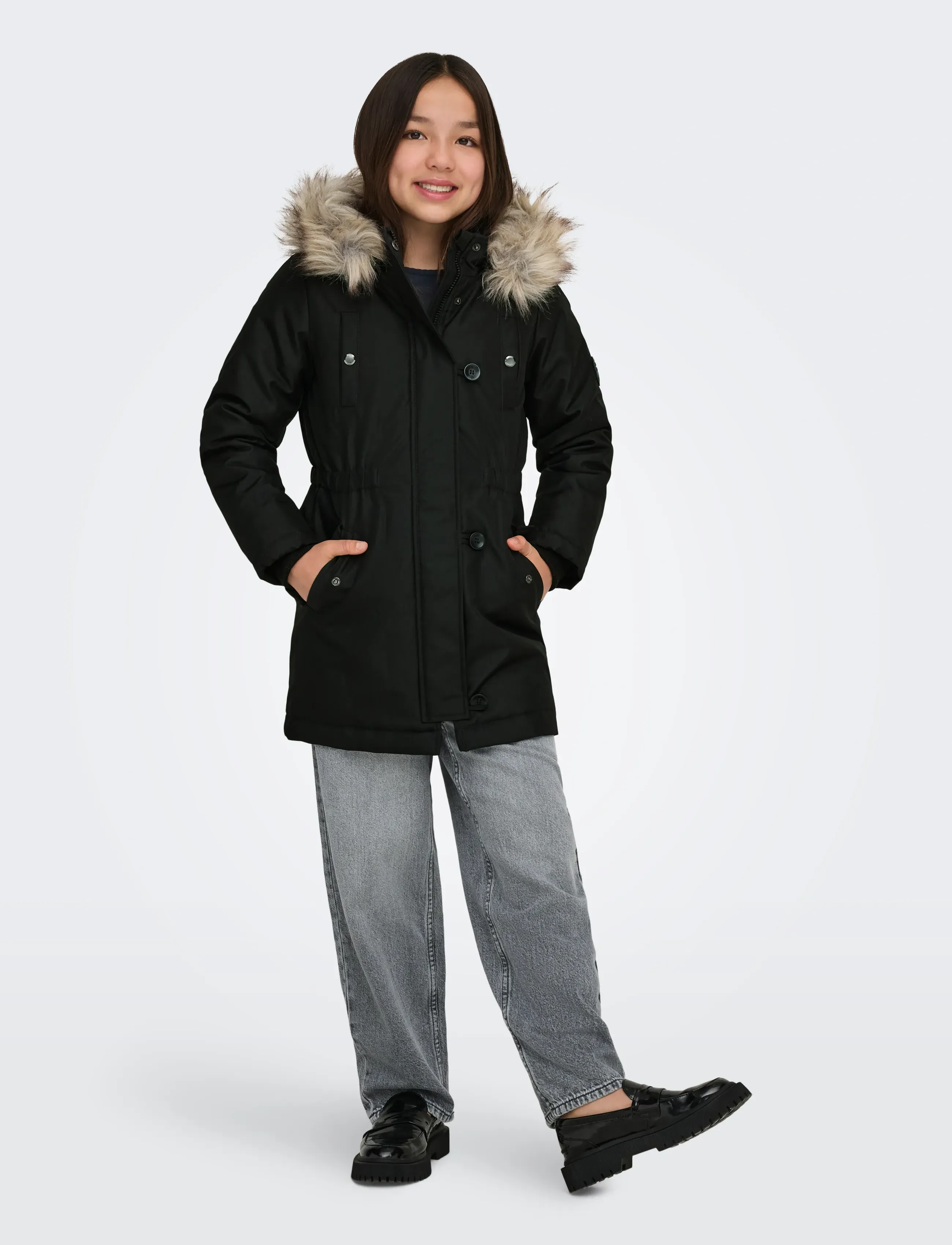 Kids Only - KOGIRIS LIFE FUR PARKA OTW NOOS - parkas - black - 5