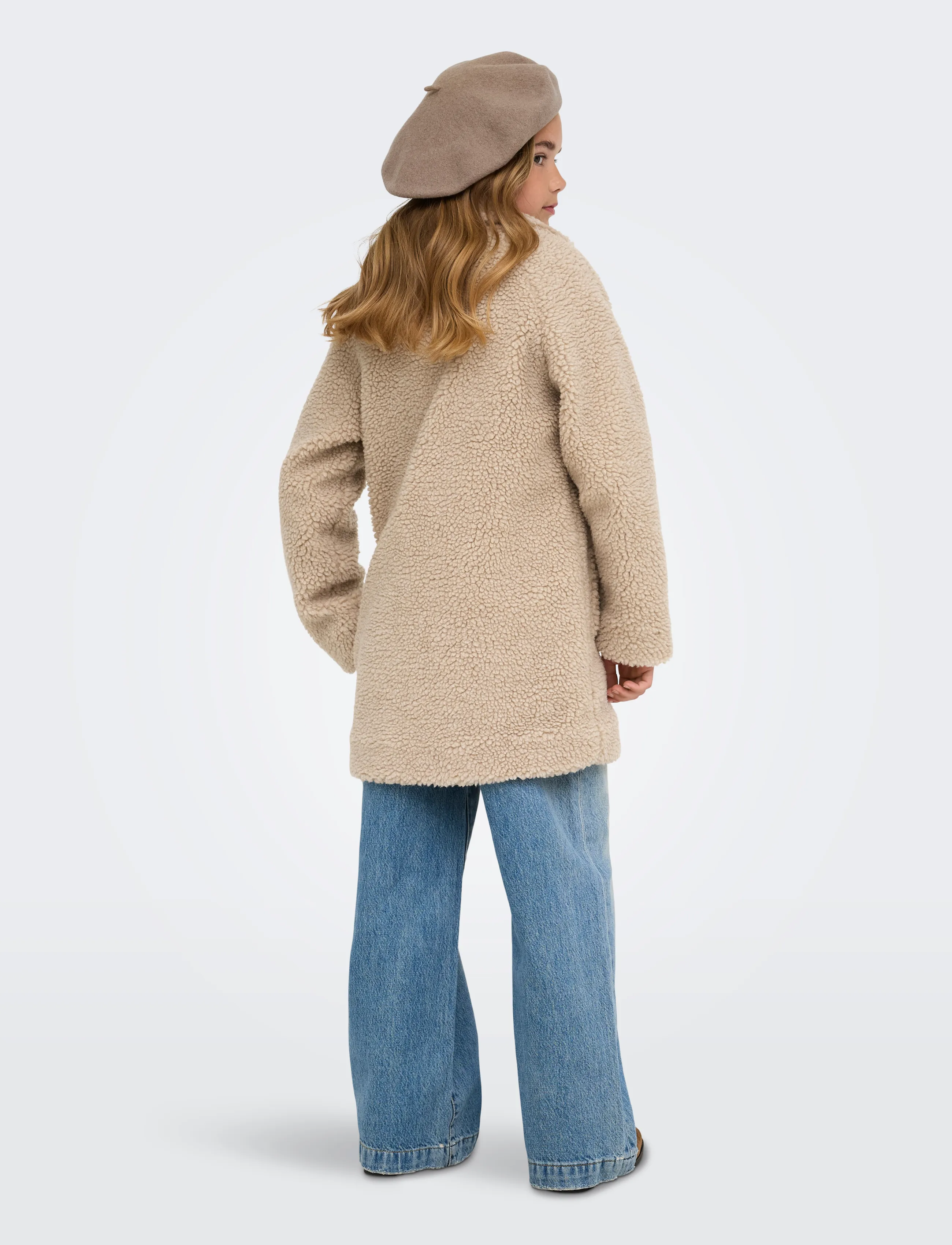 Kids Only - KOGNEWAURELIA LIFE SHERPA COAT OTW - kunstkarusnahk - cuban sand - 3