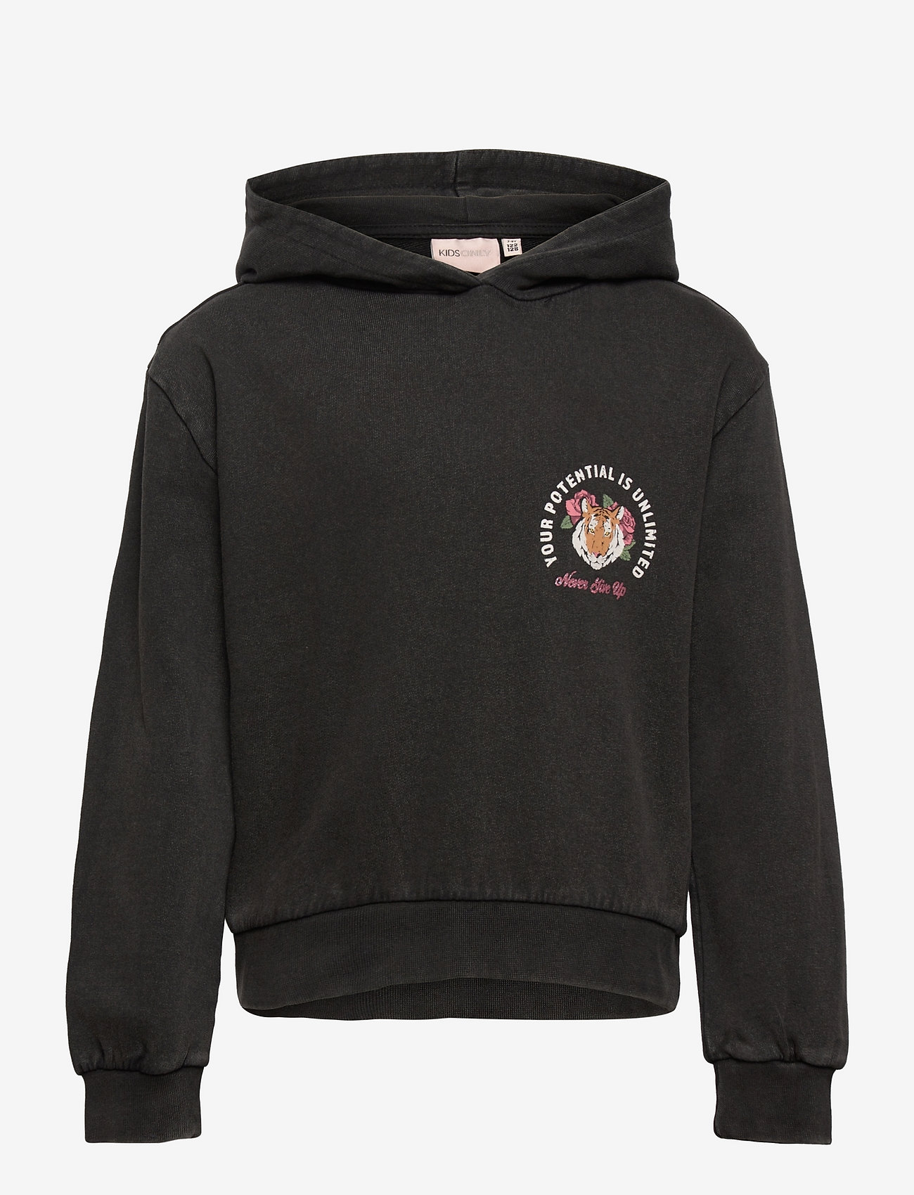 Kids Only - KONLUCINDA LIFE L/S TIGER HOOD BOX SWT - black - 0