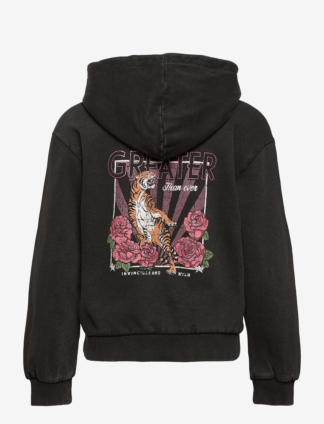 Kids Only - KONLUCINDA LIFE L/S TIGER HOOD BOX SWT - black - 1