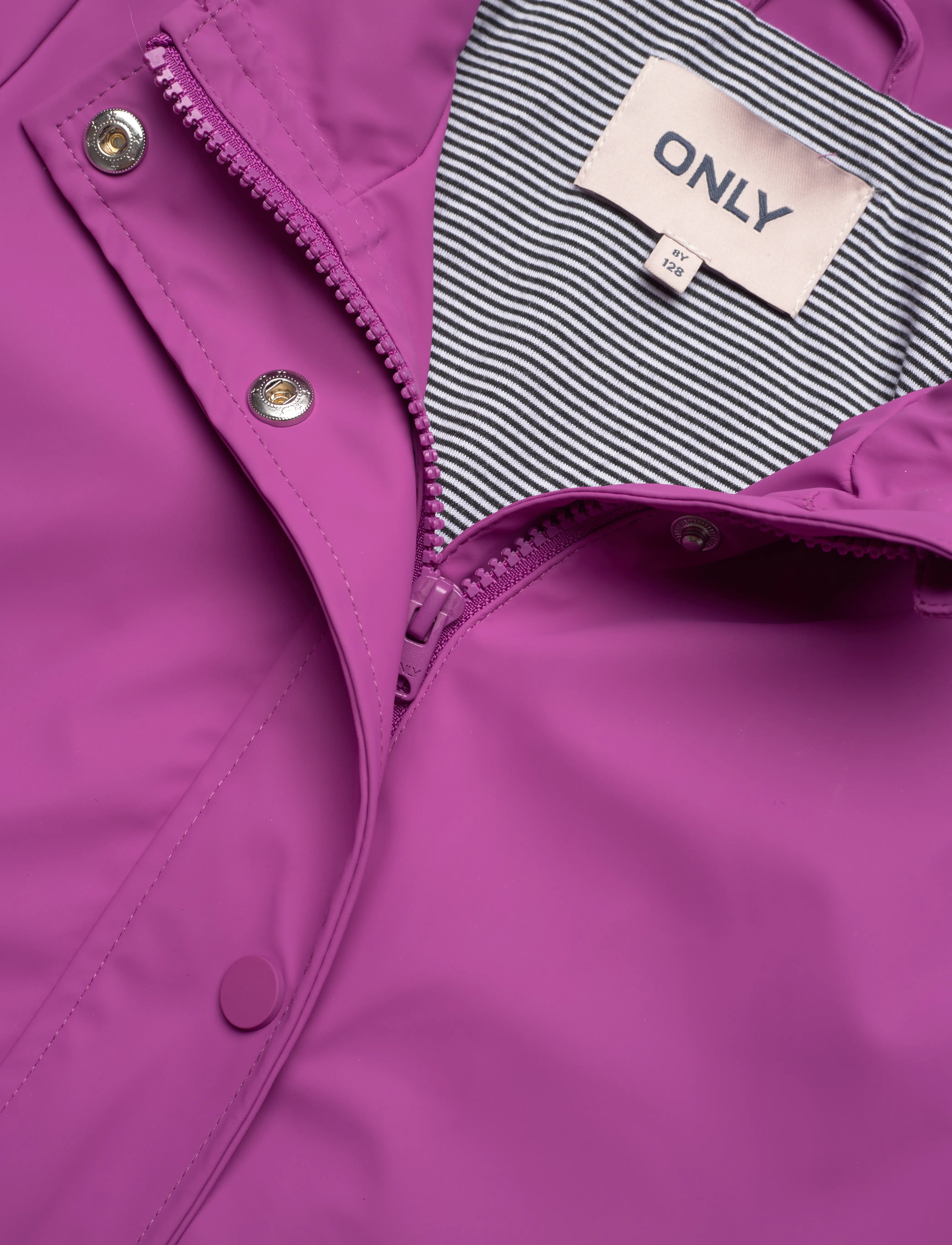 Kids Only - KOGSTATIONA HOODED RAIN COAT CP OTW - purple wine - 2