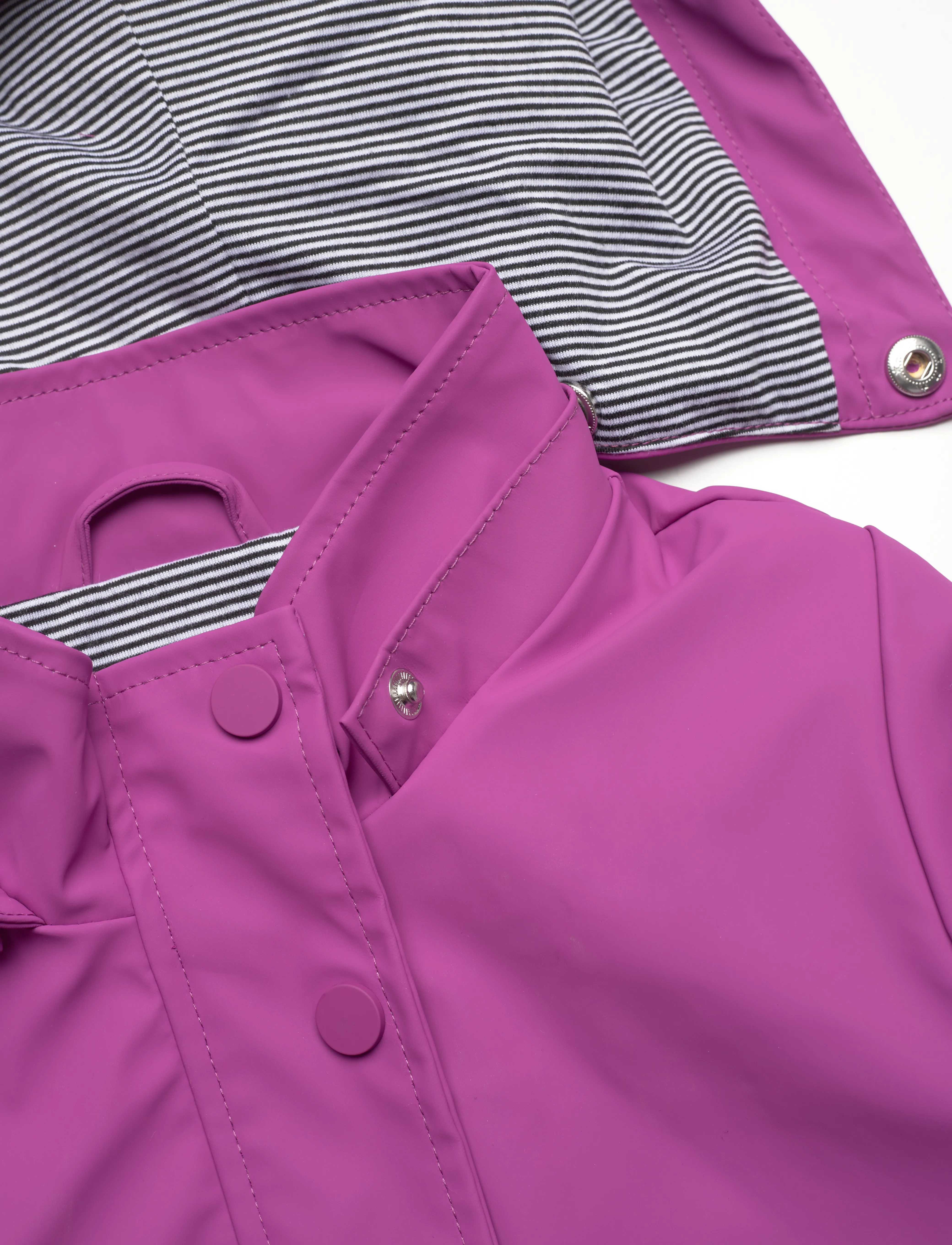 Kids Only - KOGSTATIONA HOODED RAIN COAT CP OTW - purple wine - 3
