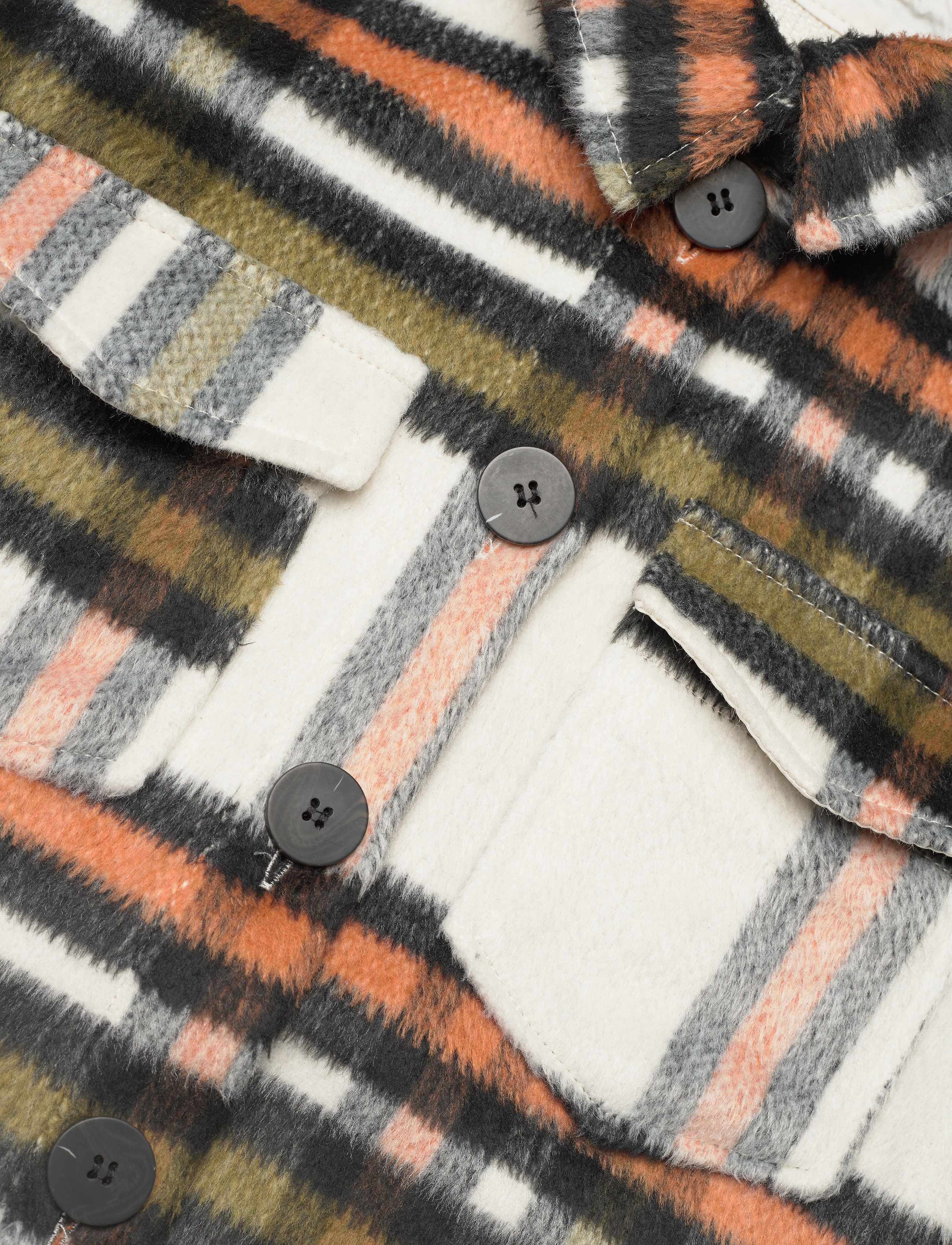Kids Only - KOGDEENA-LIVI L/S CHECK SHACKET PNT - cloud dancer - 2