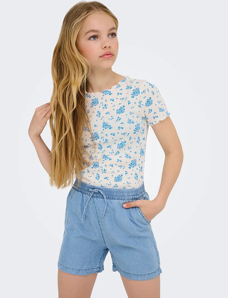Kids Only - KOGPEMA DNM SHORTS NOOS - denim shorts - medium blue denim - 5