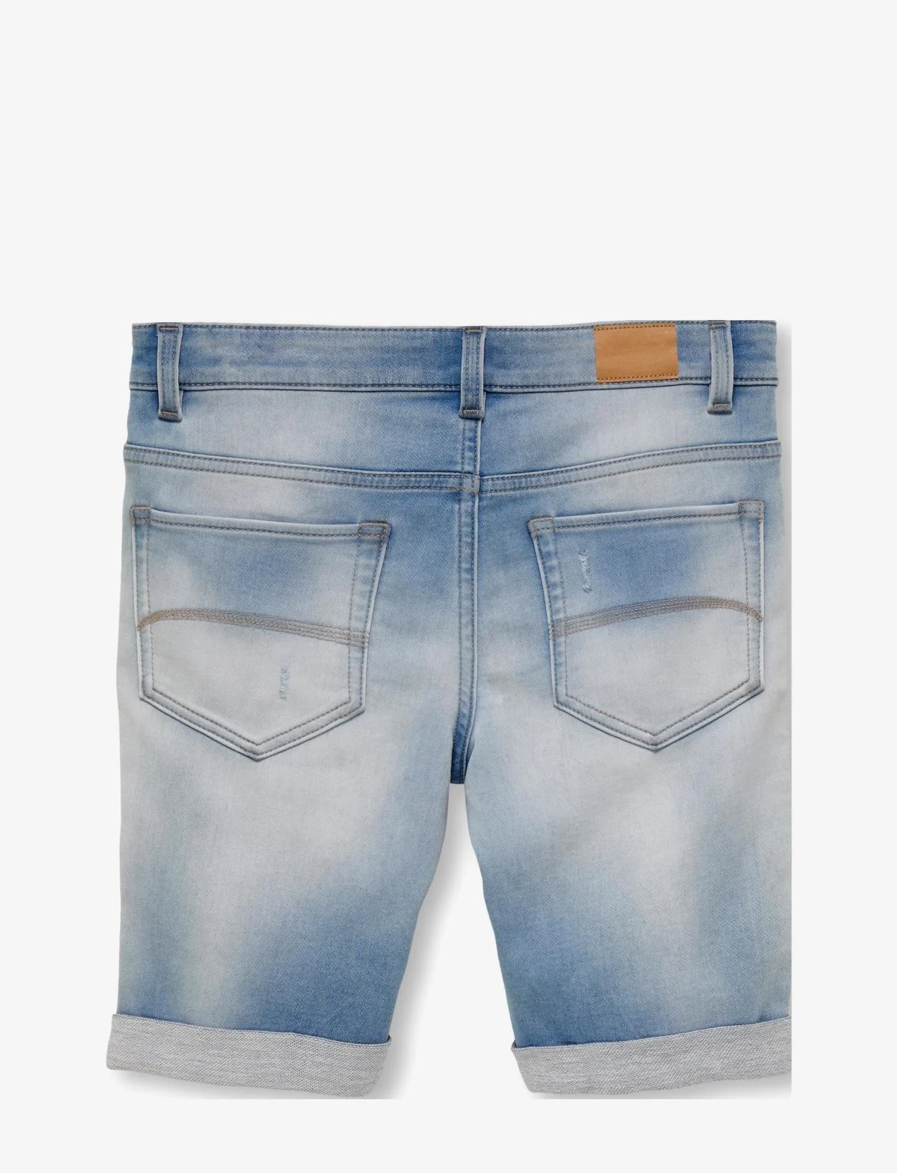 Kids Only - KOBMATT SLIM TURNUP JG SHORTS GEN097 - jeansshorts - light blue denim - 1