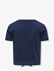 Kids Only - KOGMAY S/S KNOT TOP JRS - kortärmade t-shirts - naval academy - 1