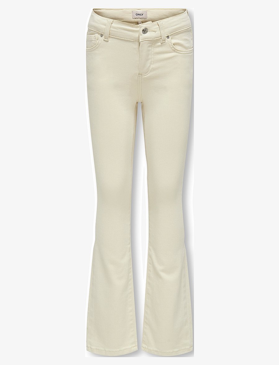 Kids Only - KOGBLUSH MID FLARED CRO 019 - hosen mit weitem bein - ecru - 0