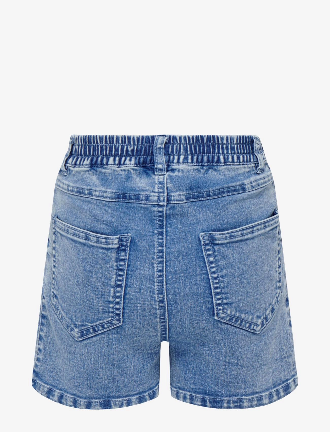 Kids Only - KOGSAINT CHINO PLEAT SHORTS BOX DNM YORK - light blue denim - 1