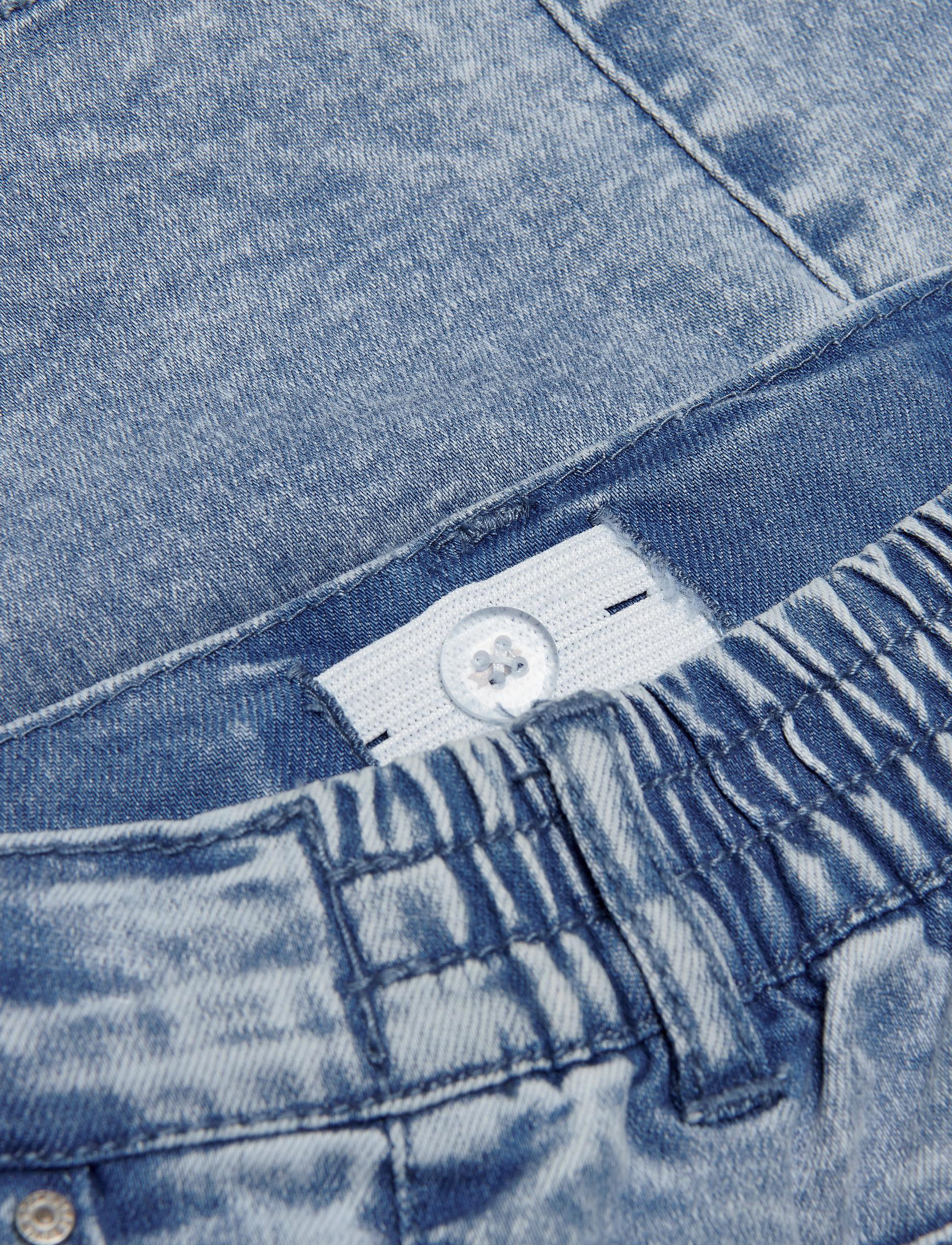 Kids Only - KOGSAINT CHINO PLEAT SHORTS BOX DNM YORK - light blue denim - 2