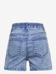 Kids Only - KOGSAINT CHINO PLEAT SHORTS BOX DNM YORK - jeansshorts - medium blue denim - 1