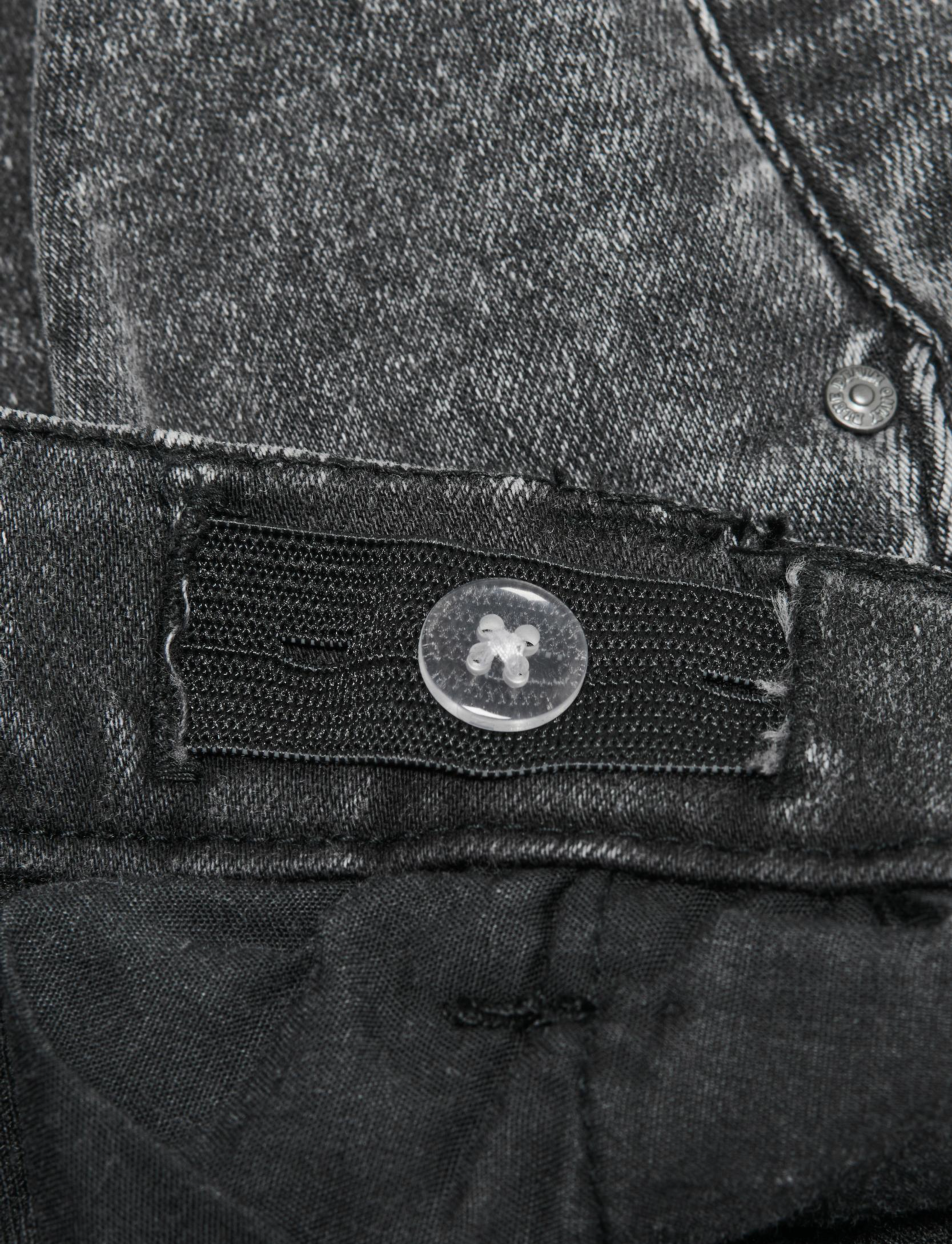 Kids Only - KOGSAINT CHINO PLEAT SHORTS BOX DNM YORK - washed black - 2