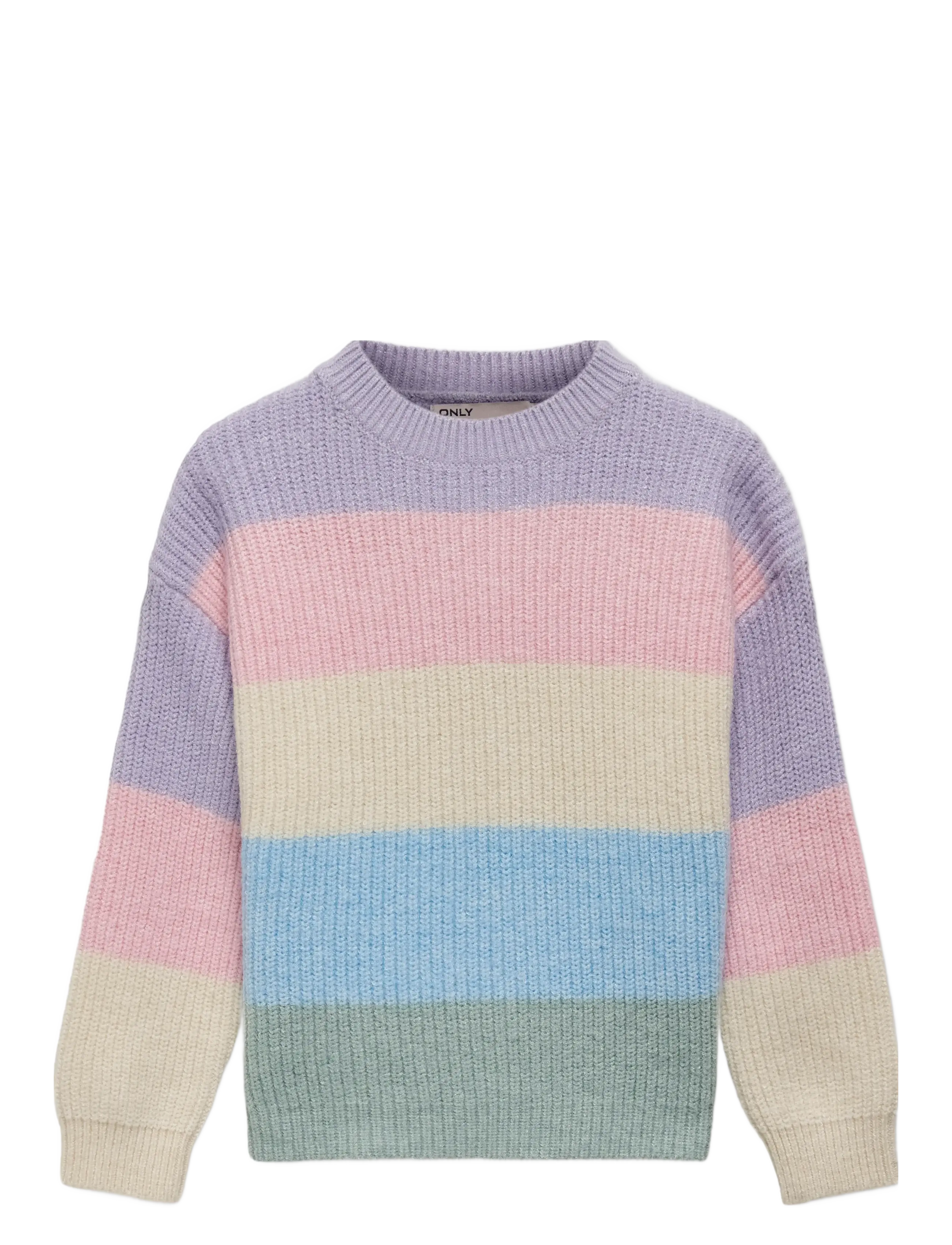 Kids Only Kmgsandy L/S Stripe Pullover Knt Noos, 104, Knitwear, Mehrfarbig/gemustert - Pullovers, Kinder