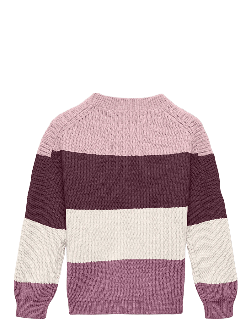 Kids Only - KMGSANDY L/S STRIPE PULLOVER KNT NOOS - pullover - mauve wine - 2