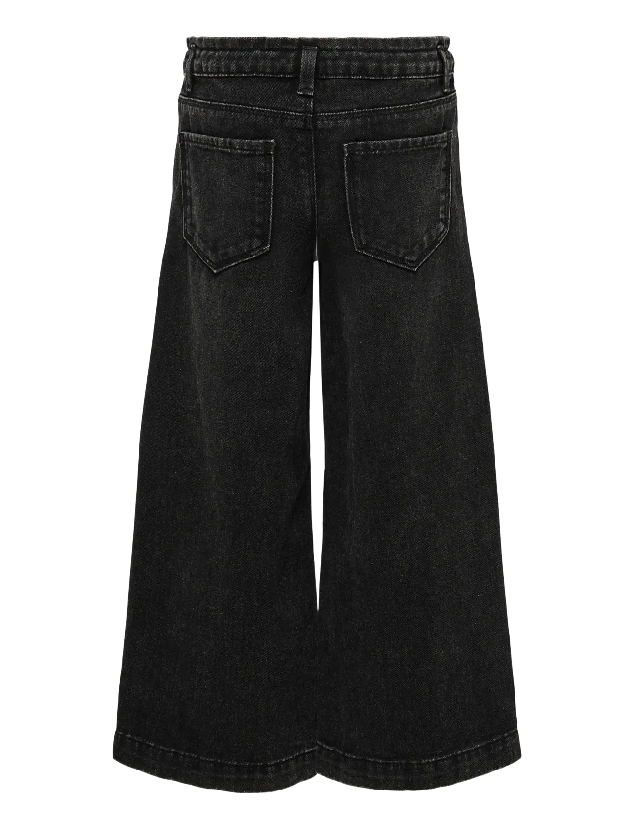 Kids Only - KOGCOMET WIDE DNM PIM528 NOOS - hosen mit weitem bein - washed black - 2