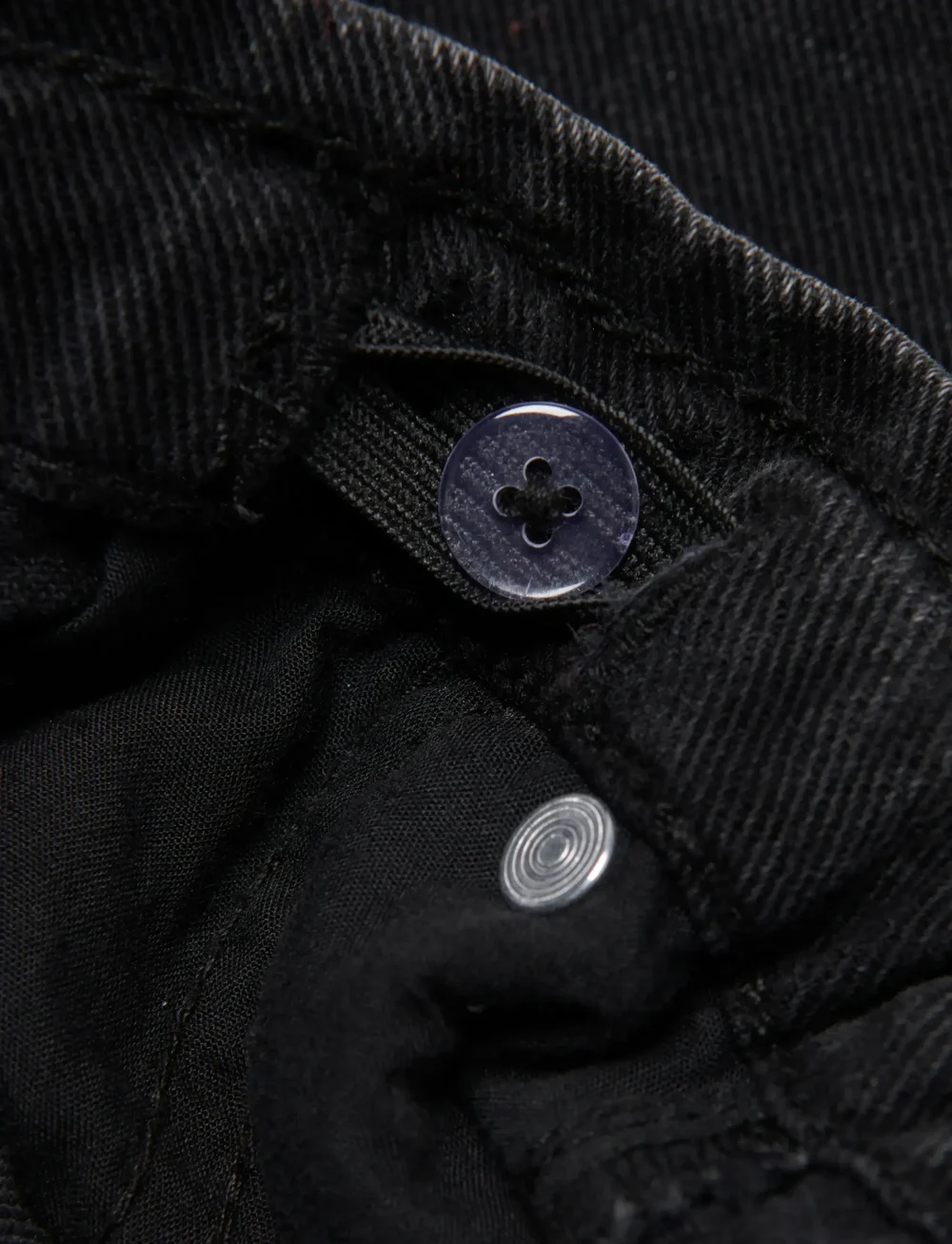 Kids Only - KOGCOMET WIDE DNM PIM528 NOOS - hosen mit weitem bein - washed black - 4