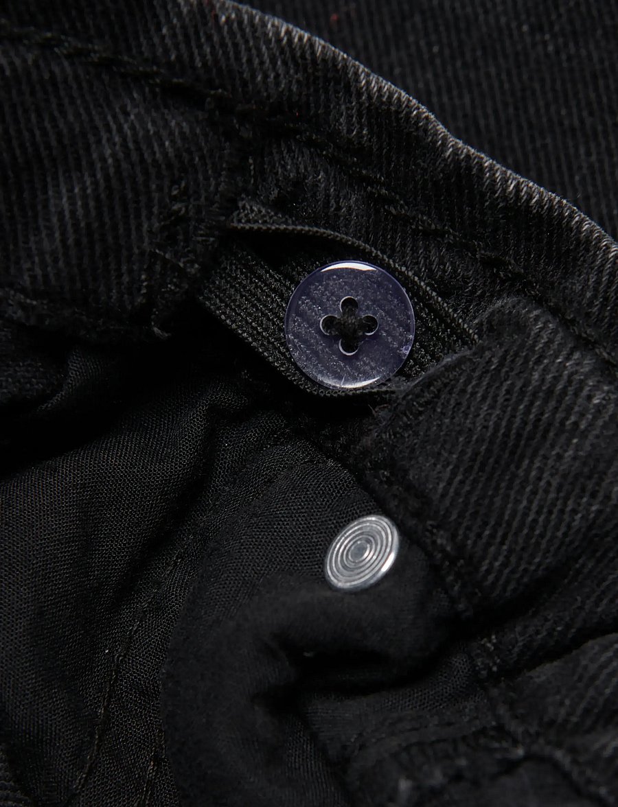 Kids Only - KOGCOMET WIDE DNM PIM528 NOOS - hosen mit weitem bein - washed black - 4