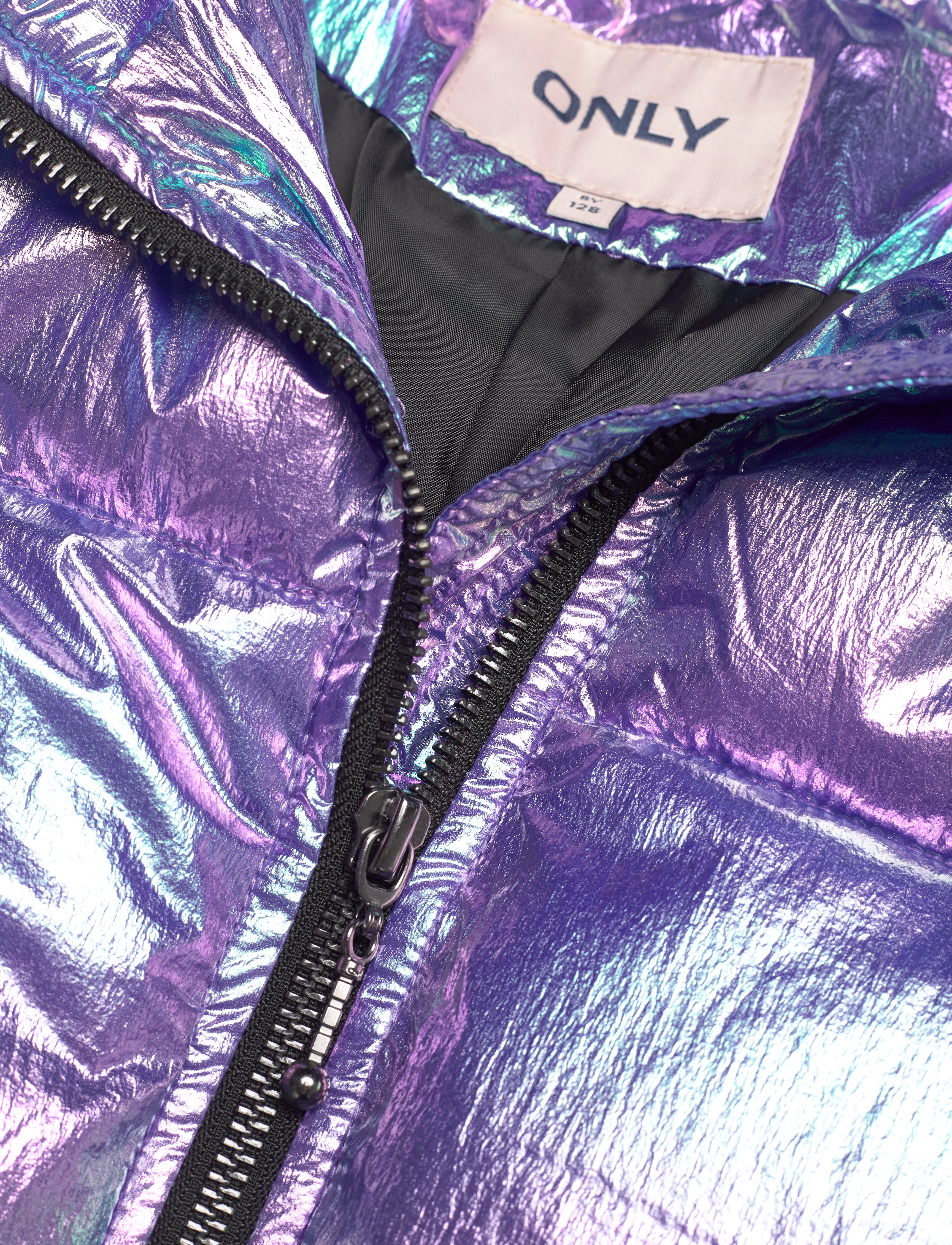 Kids Only - KMGCELINE METALLIC  SHORT PUFFER OTW - purple opulence - 2