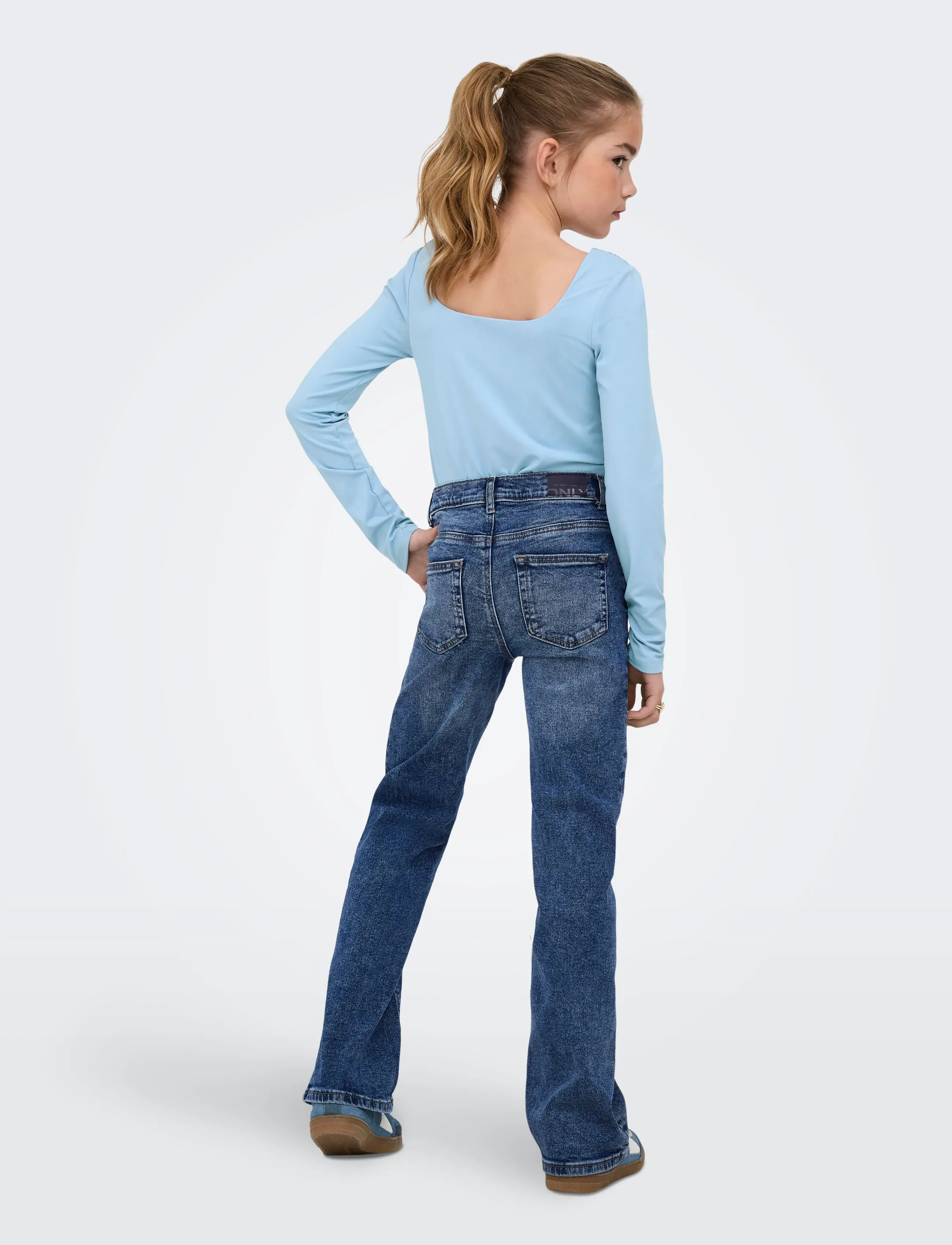 Kids Only - KOGJUICY WIDE LEG DNM CRO557 NOOS GRL - vida jeans - medium blue denim - 3