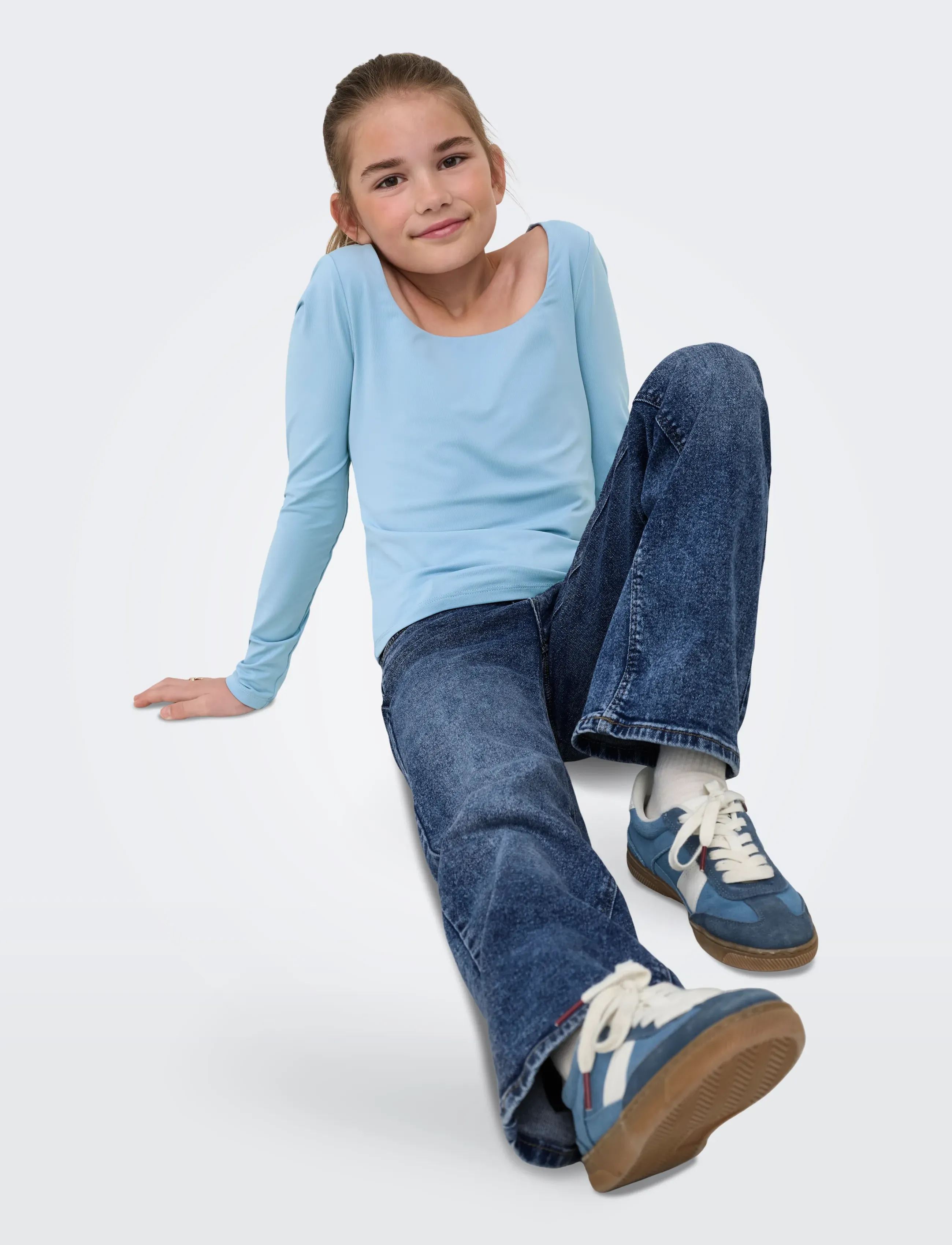 Kids Only - KOGJUICY WIDE LEG DNM CRO557 NOOS GRL - vida jeans - medium blue denim - 5