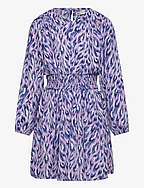 KOGLINO L/S SMOCK DRESS PTM - LAVENDULA