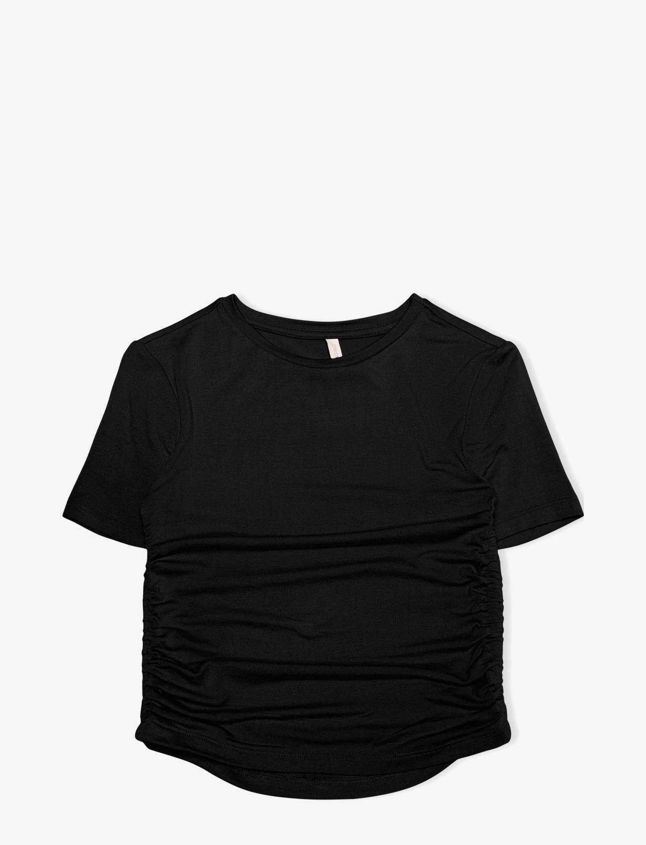 Kids Only - KOGSOPHIA S/S RUCHING TOP CS JRS - black - 0