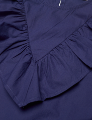 Kids Only - KOGAYA LS RUFFLE DRESS WVN - sukienki codzienne z długim rękawem - patriot blue - 2