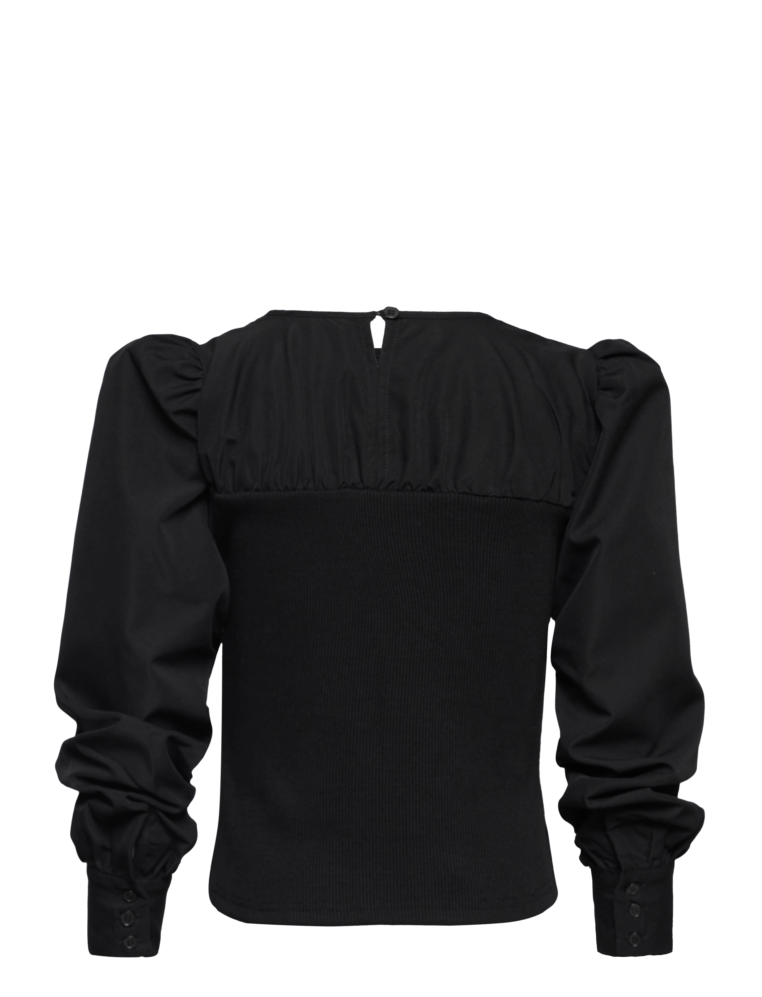 Kids Only - KOGANNA LS MIX TOP WVN - black - 1