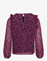 Kids Only - KOGISABELLA L/S FRILL TOP PTM - gode sommertilbud - black - 1