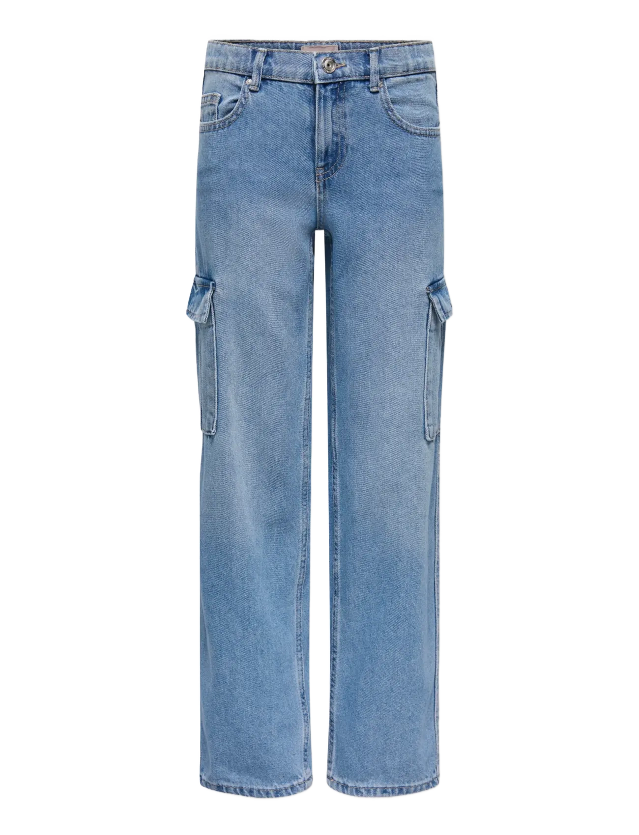 Kids Only - KOGHARMONY WIDE CARGO CARROT PIM NOOS - laiad teksad - light blue denim - 1