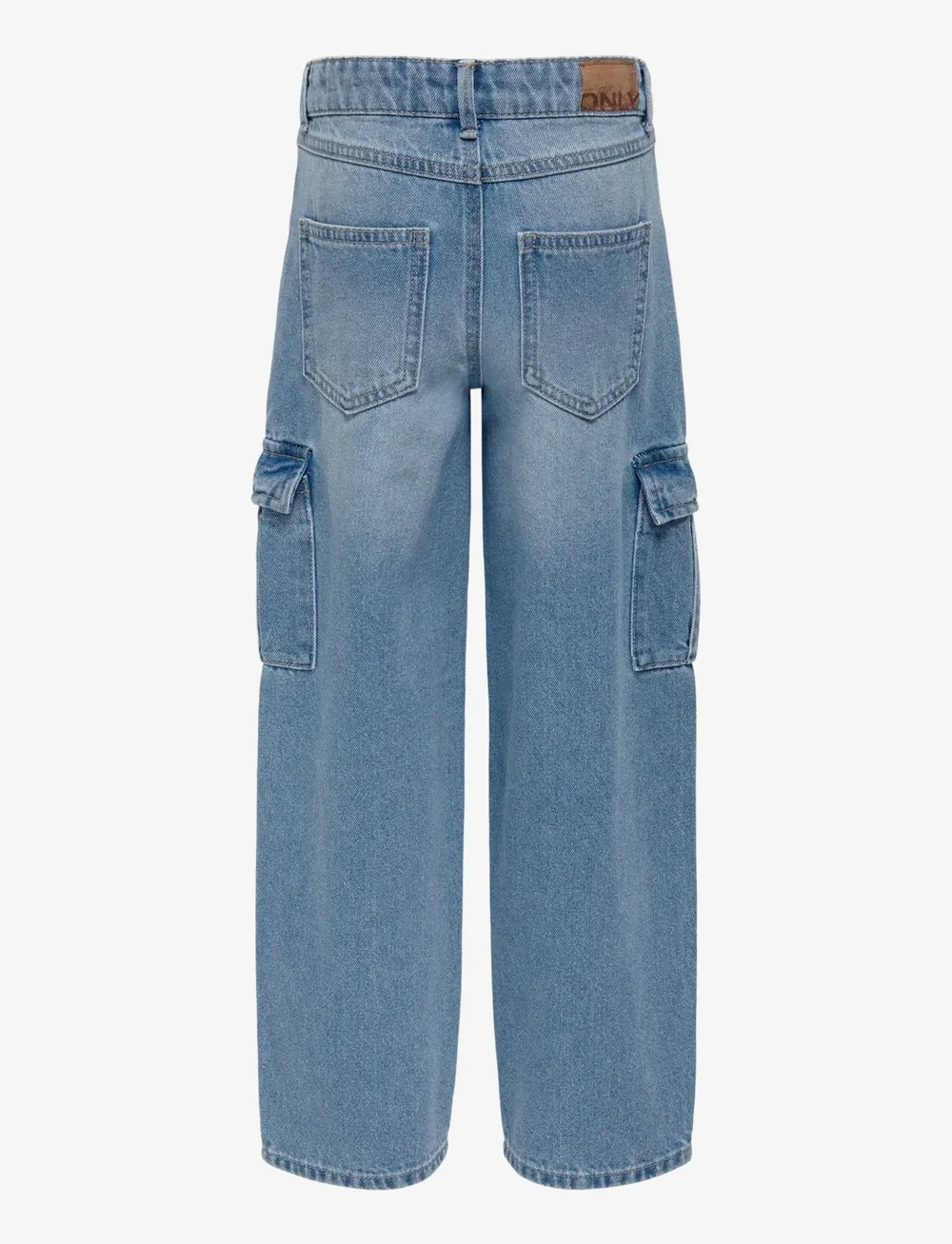 Kids Only - KOGHARMONY WIDE CARGO CARROT PIM NOOS - vida jeans - light blue denim - 2