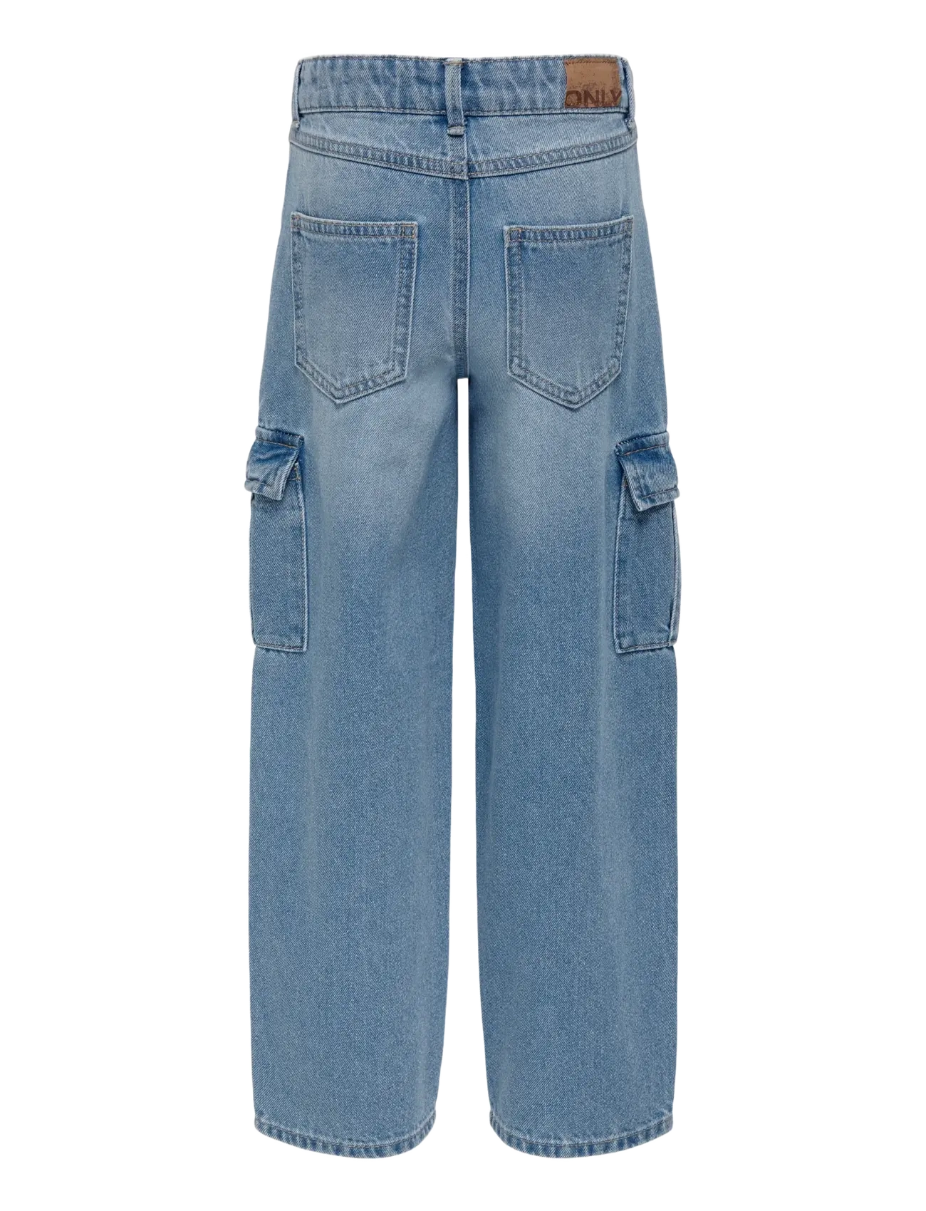 Kids Only - KOGHARMONY WIDE CARGO CARROT PIM NOOS - wide leg jeans - light blue denim - 2