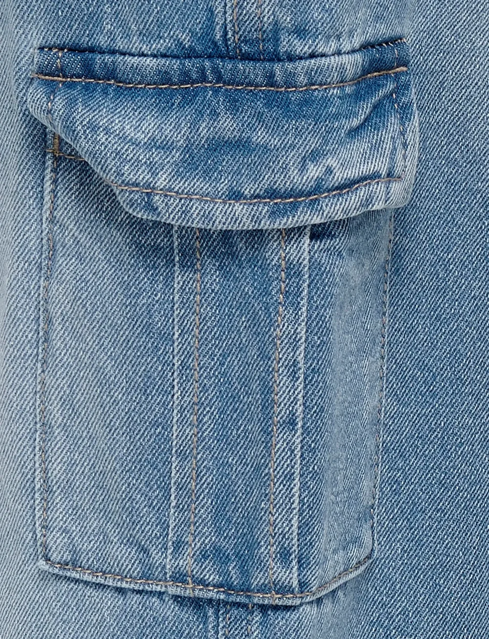 Kids Only - KOGHARMONY WIDE CARGO CARROT PIM NOOS - vida jeans - light blue denim - 3