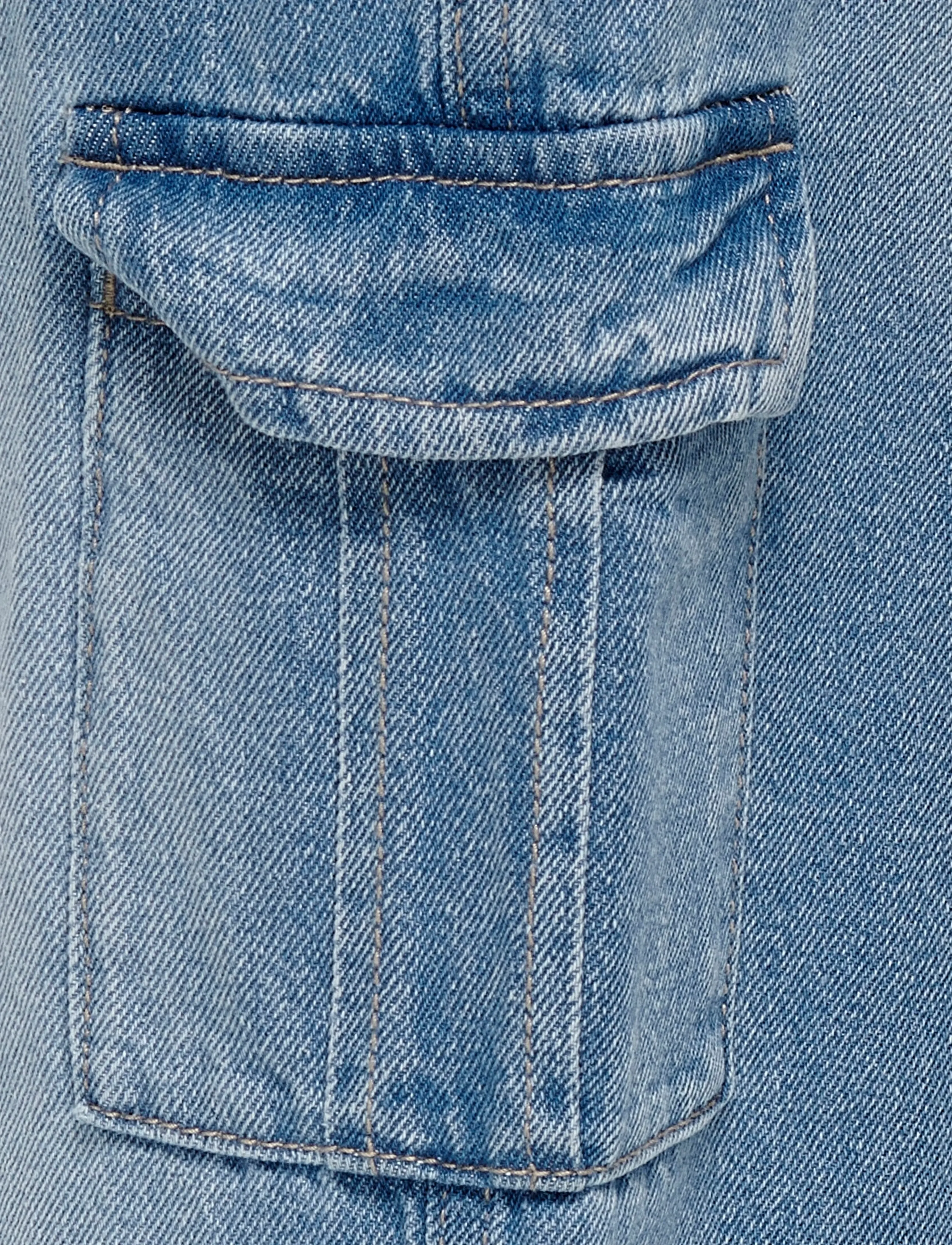 Kids Only - KOGHARMONY WIDE CARGO CARROT PIM NOOS - wide leg jeans - light blue denim - 4