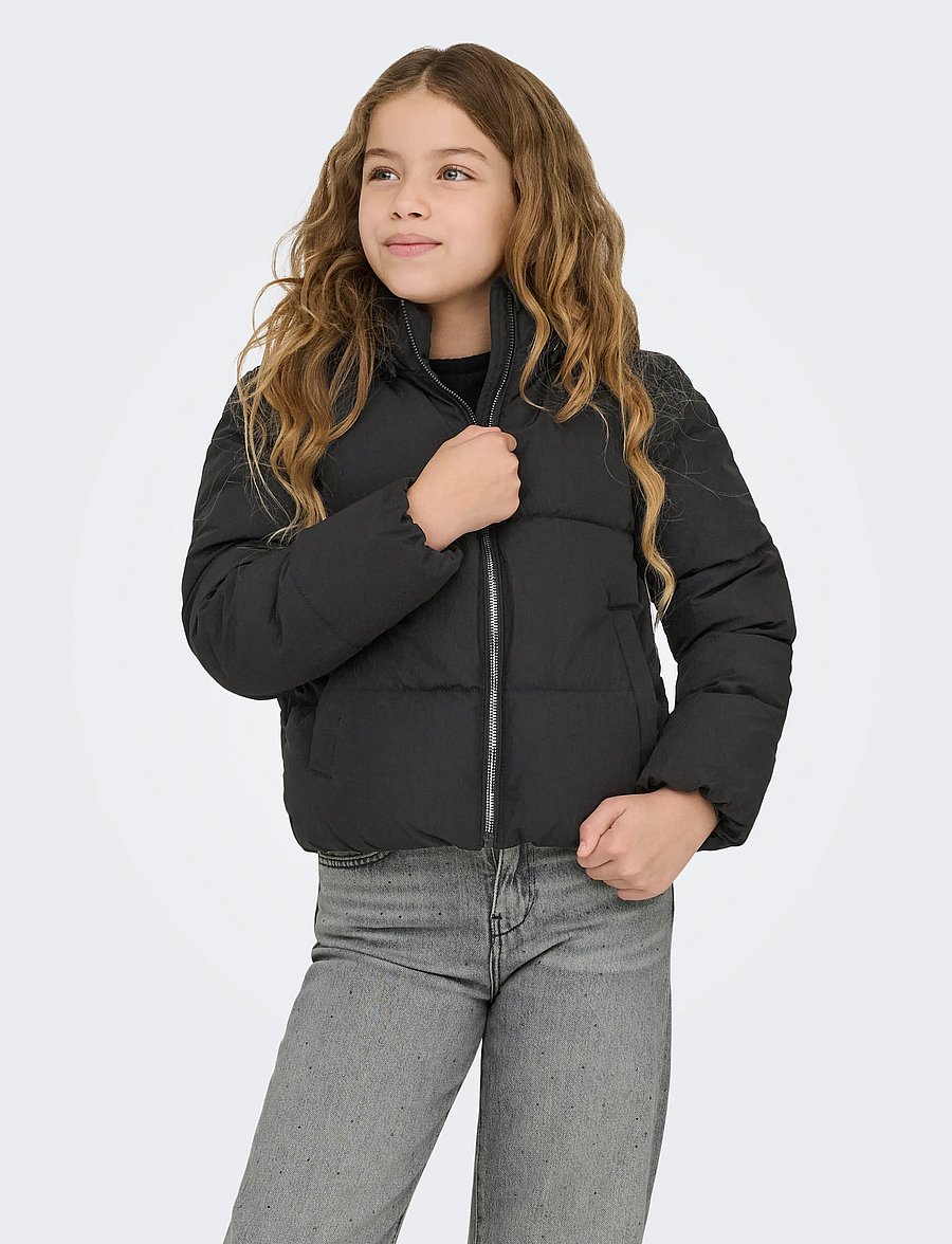 Kids Only - KOGDOLLY LIFE SHT PUFFER JACKET OTW NOOS - dunjakker - black - 0