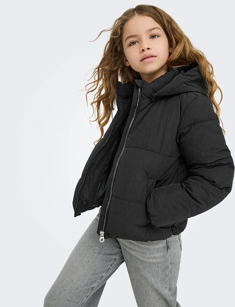 Kids Only - KOGDOLLY LIFE SHT PUFFER JACKET OTW NOOS - dunjakker - black - 4
