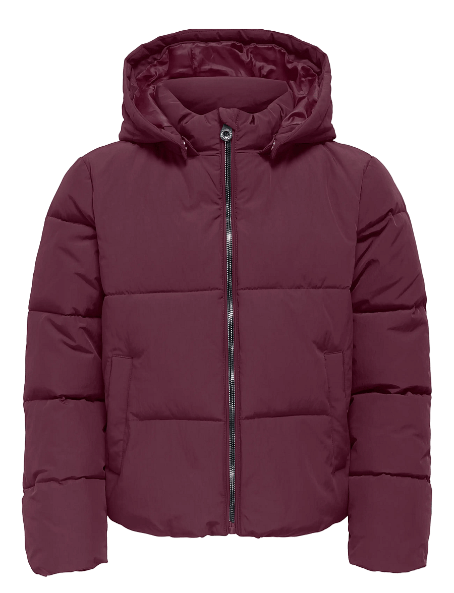 Kids Only - KOGDOLLY LIFE SHT PUFFER JACKET OTW NOOS - dunjakker - mauve wine - 1