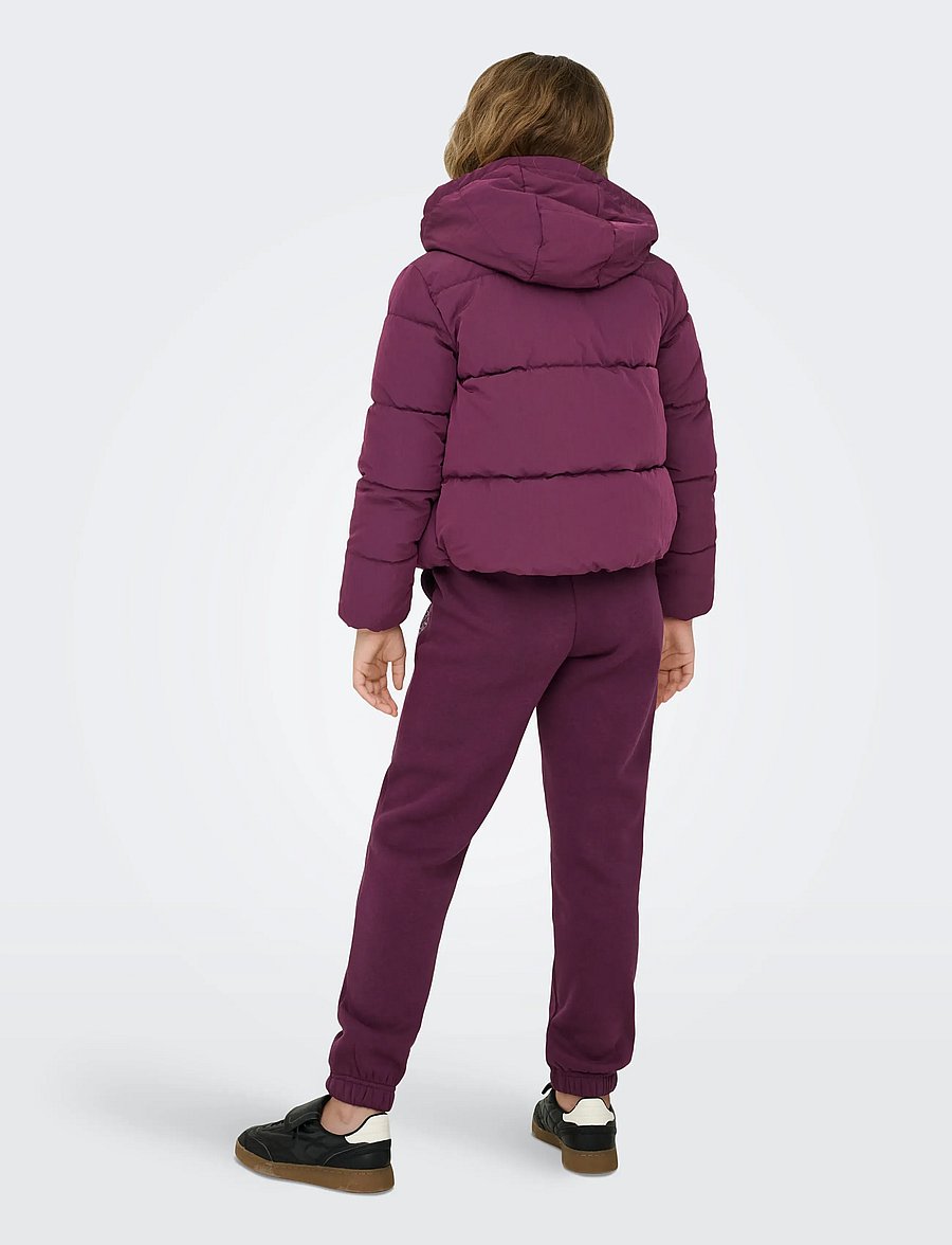 Kids Only - KOGDOLLY LIFE SHT PUFFER JACKET OTW NOOS - dunjakker - mauve wine - 3