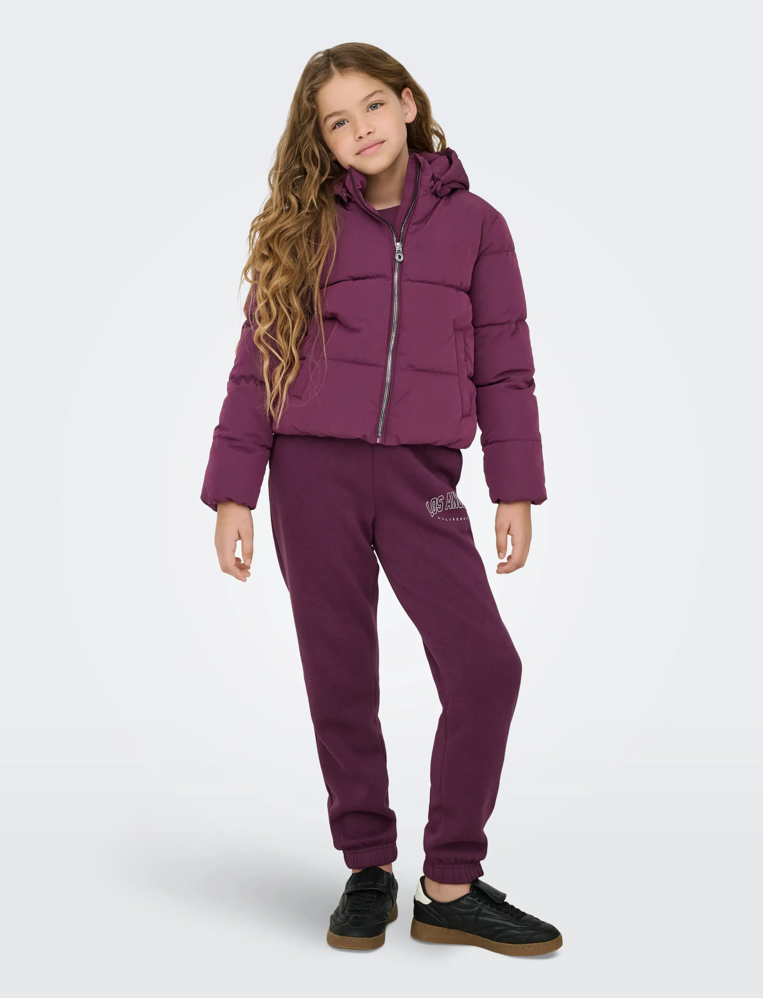 Kids Only - KOGDOLLY LIFE SHT PUFFER JACKET OTW NOOS - dunjakker - mauve wine - 4