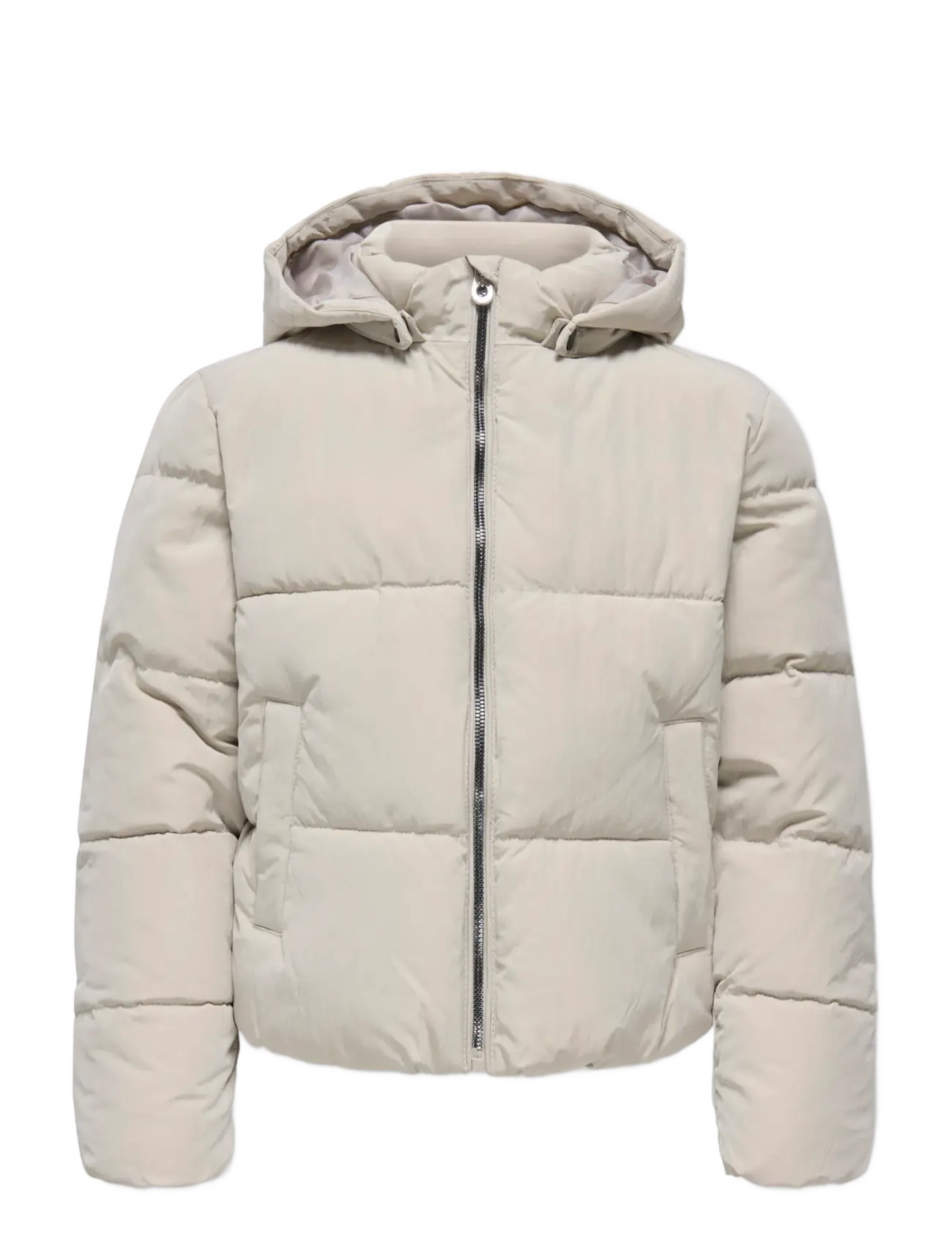 Kids Only KOGDOLLY LIFE SHT PUFFER JACKET OTW NOOS - Talvejope - PUMICE STONE / cream