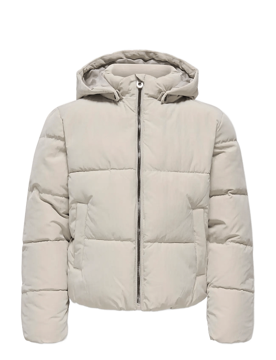 Kids Only - KOGDOLLY LIFE SHT PUFFER JACKET OTW NOOS - veste rembourrée - pumice stone - 1