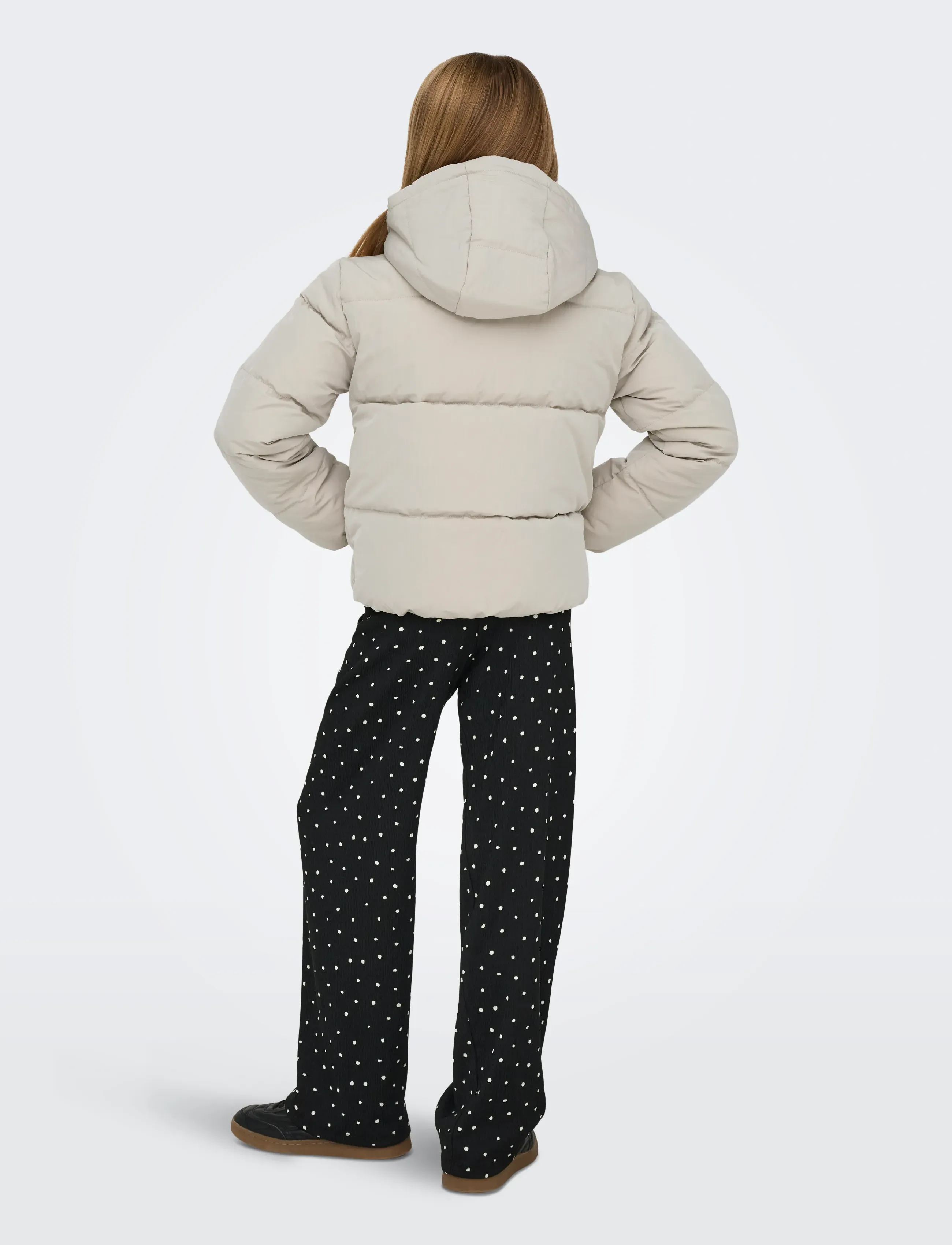 Kids Only - KOGDOLLY LIFE SHT PUFFER JACKET OTW NOOS - puhvis ja polsterdatud - pumice stone - 3