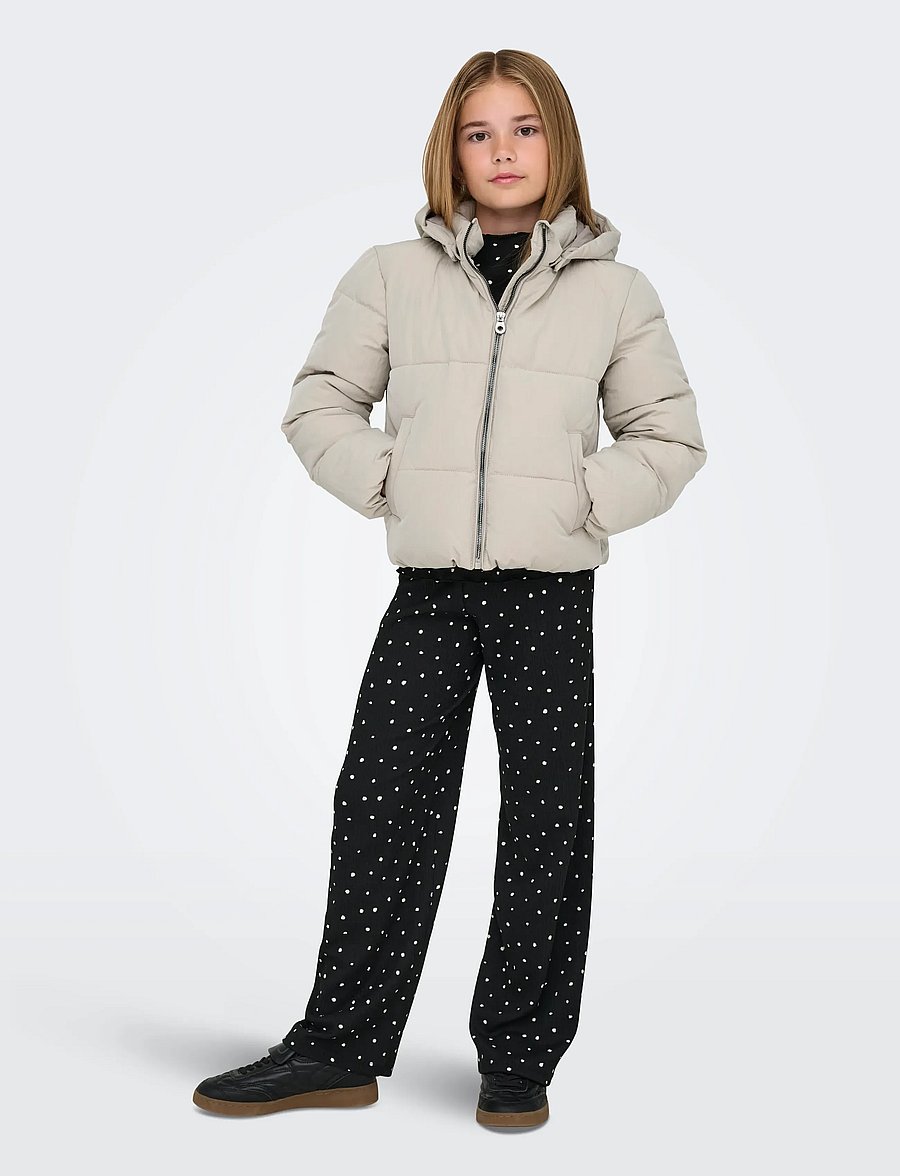 Kids Only - KOGDOLLY LIFE SHT PUFFER JACKET OTW NOOS - veste rembourrée - pumice stone - 4