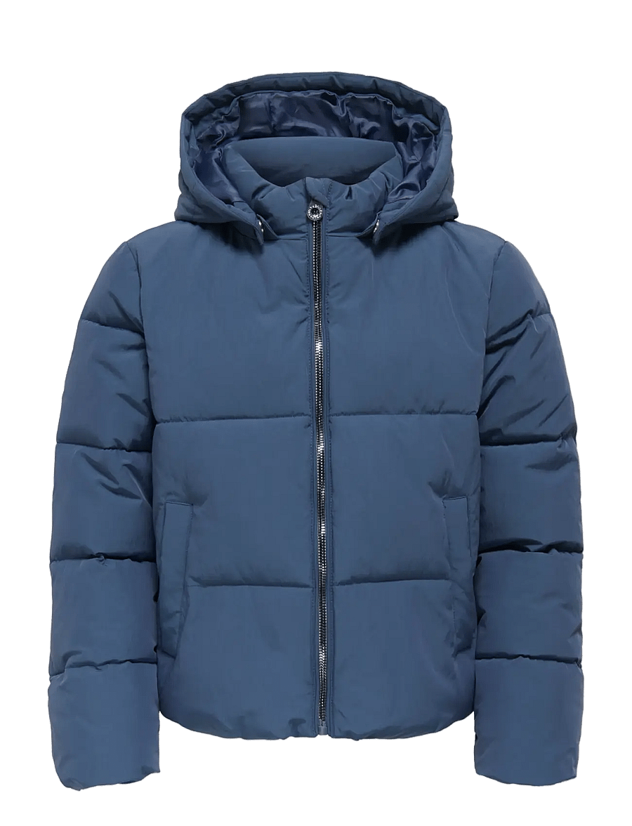 Kids Only - KOGDOLLY LIFE SHT PUFFER JACKET OTW NOOS - daunen- und steppjacken - vintage indigo - 1