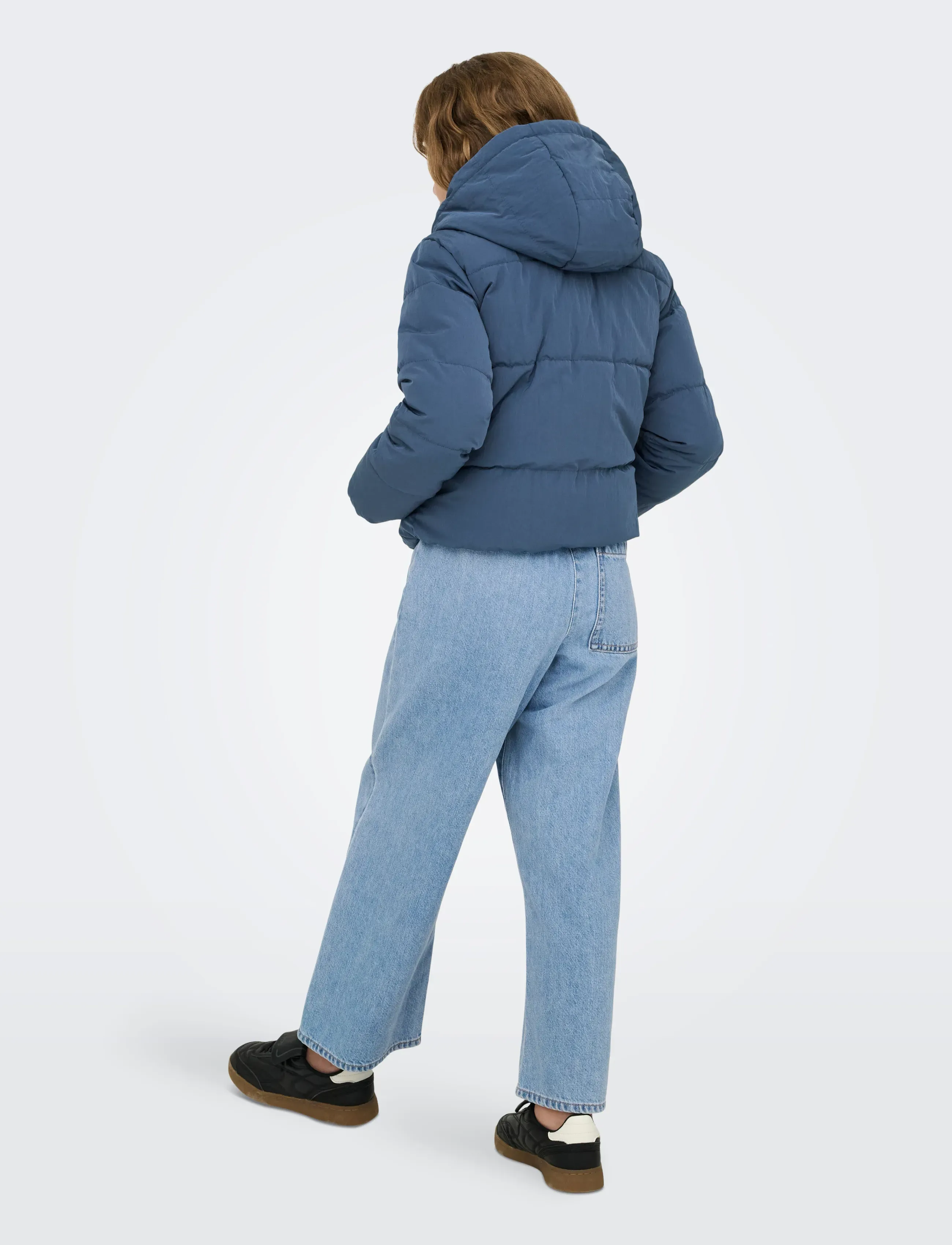 Kids Only - KOGDOLLY LIFE SHT PUFFER JACKET OTW NOOS - daunen- und steppjacken - vintage indigo - 3