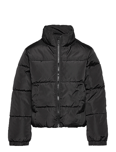 Kids Only KOGBELINDA SHORT PUFFER BO OTW - Jackets - BLACK / black