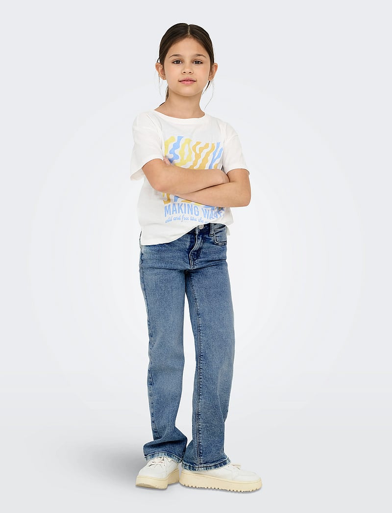 Kids Only - KOGJUICY WIDE LEG DNM PIM560 NOOS - wide leg jeans - light blue denim - 4