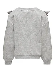Kids Only - KOGOFELIA L/S FRILL O-NECK BO SWT - sweatshirts - light grey melange - 1