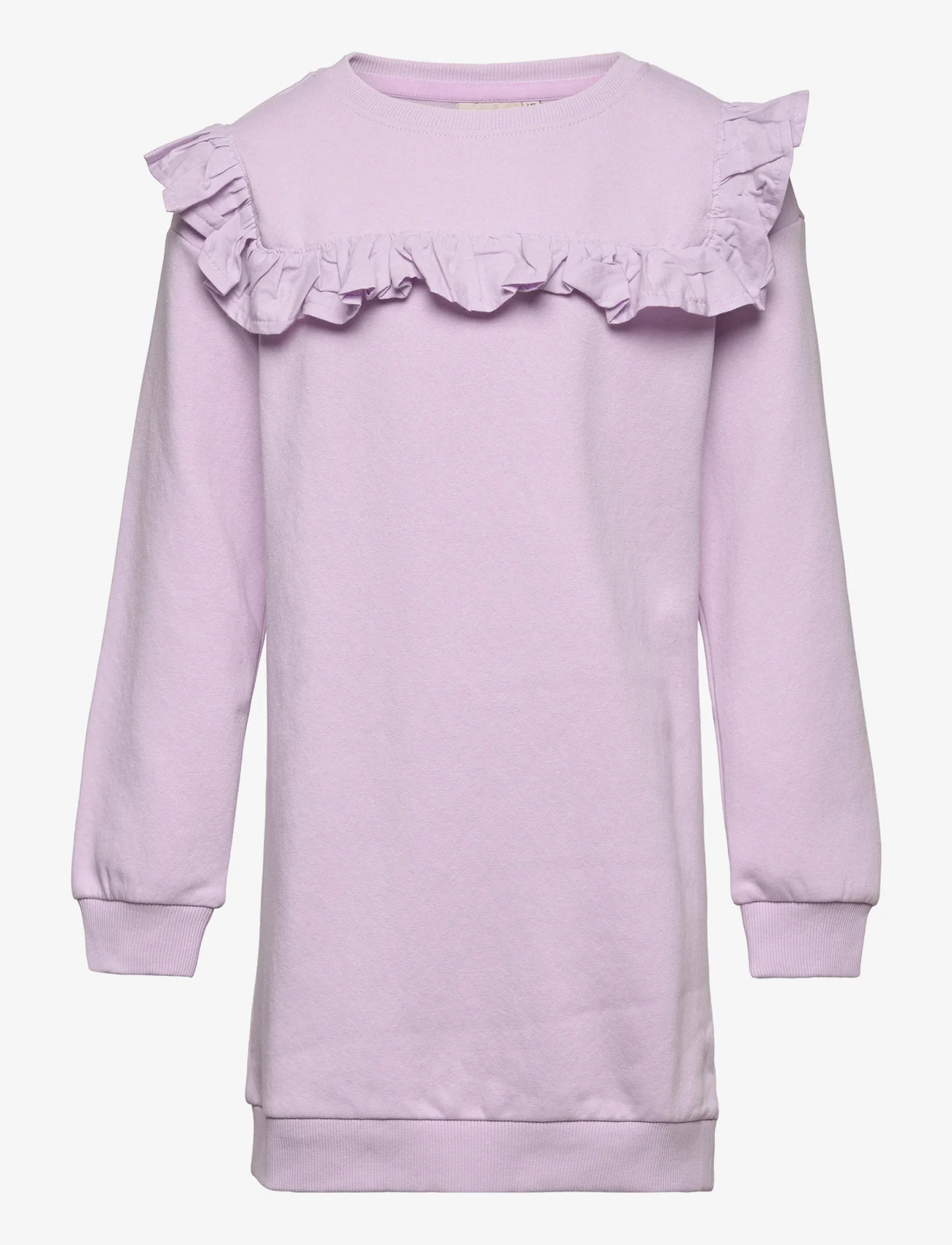 Kids Only - KOGOFELIA L/S FRILL DRESS BO SWT - casual jurken met lange mouwen - pastel lilac - 0