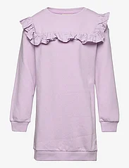Kids Only - KOGOFELIA L/S FRILL DRESS BO SWT - long-sleeved casual dresses - pastel lilac - 0